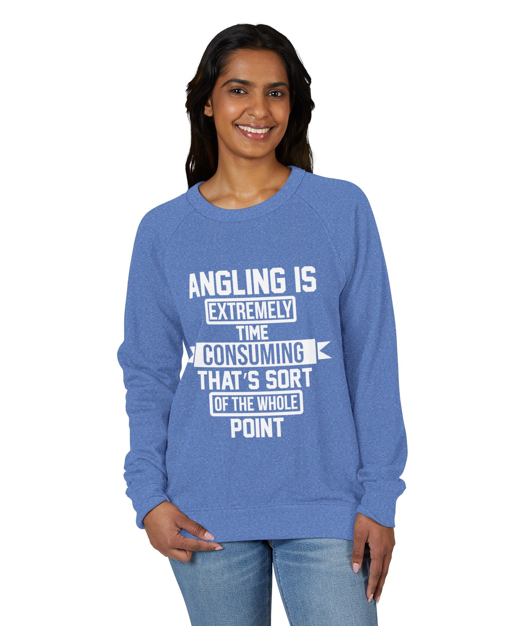 Crewneck Sweatshirt – Angling Quote for Fishers