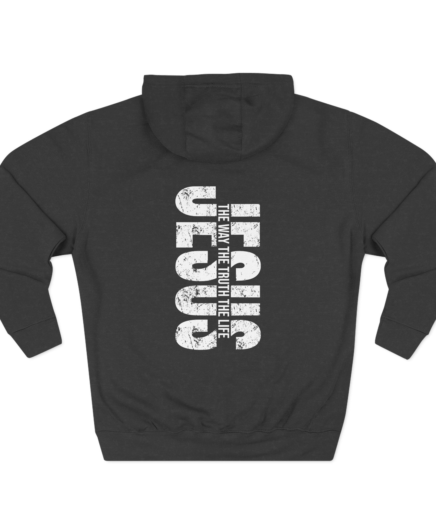 Faith-Inspired Fleece Hoodie, Comfortable Hoodie, Spiritual Gift, Cross Design, Inspirational Fashion, Cozy & Stylish - Gallory Hive