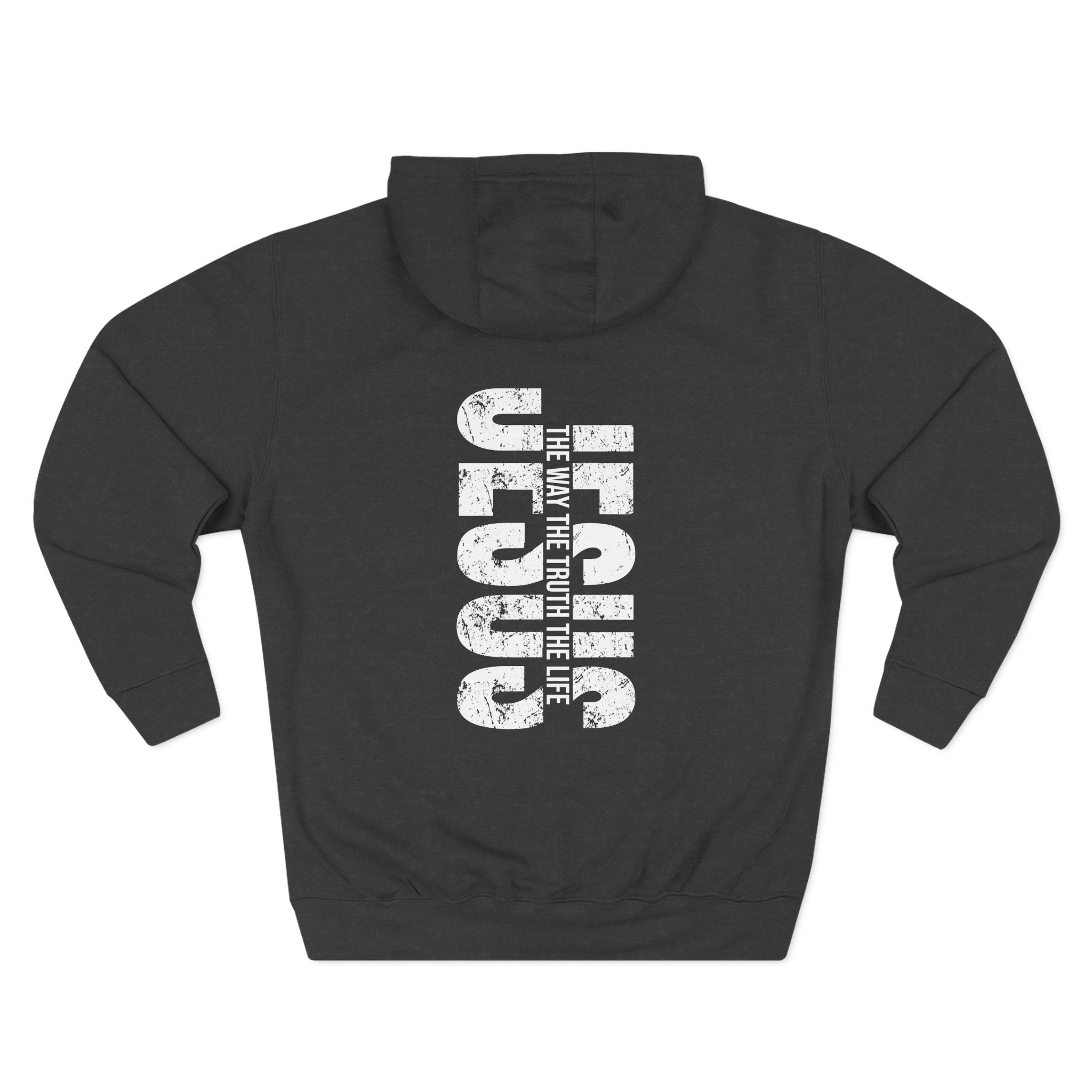 Faith-Inspired Fleece Hoodie, Comfortable Hoodie, Spiritual Gift, Cross Design, Inspirational Fashion, Cozy & Stylish