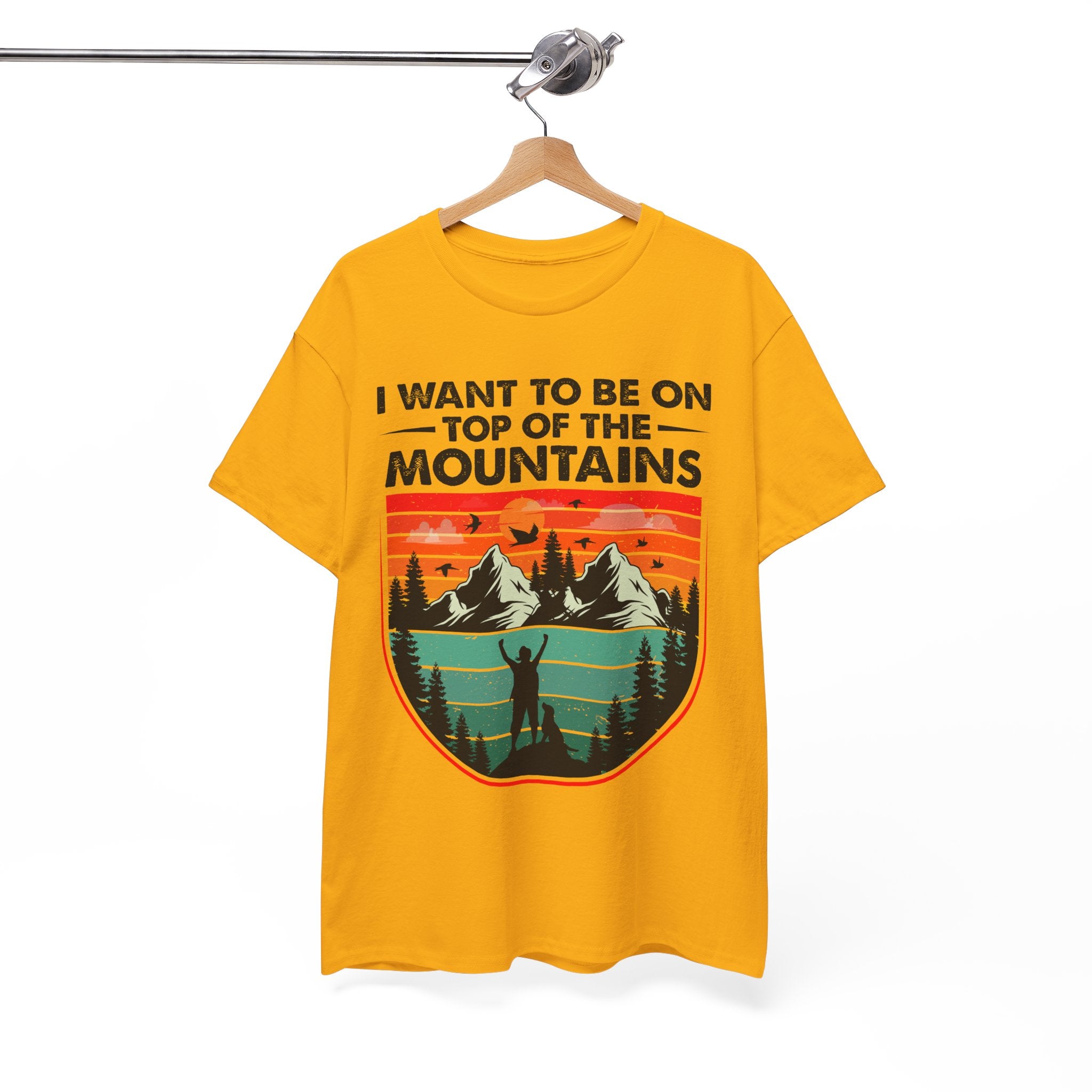 Retro Mountains T-Shirt - Adventure Vibes Tee | Gallory Hive