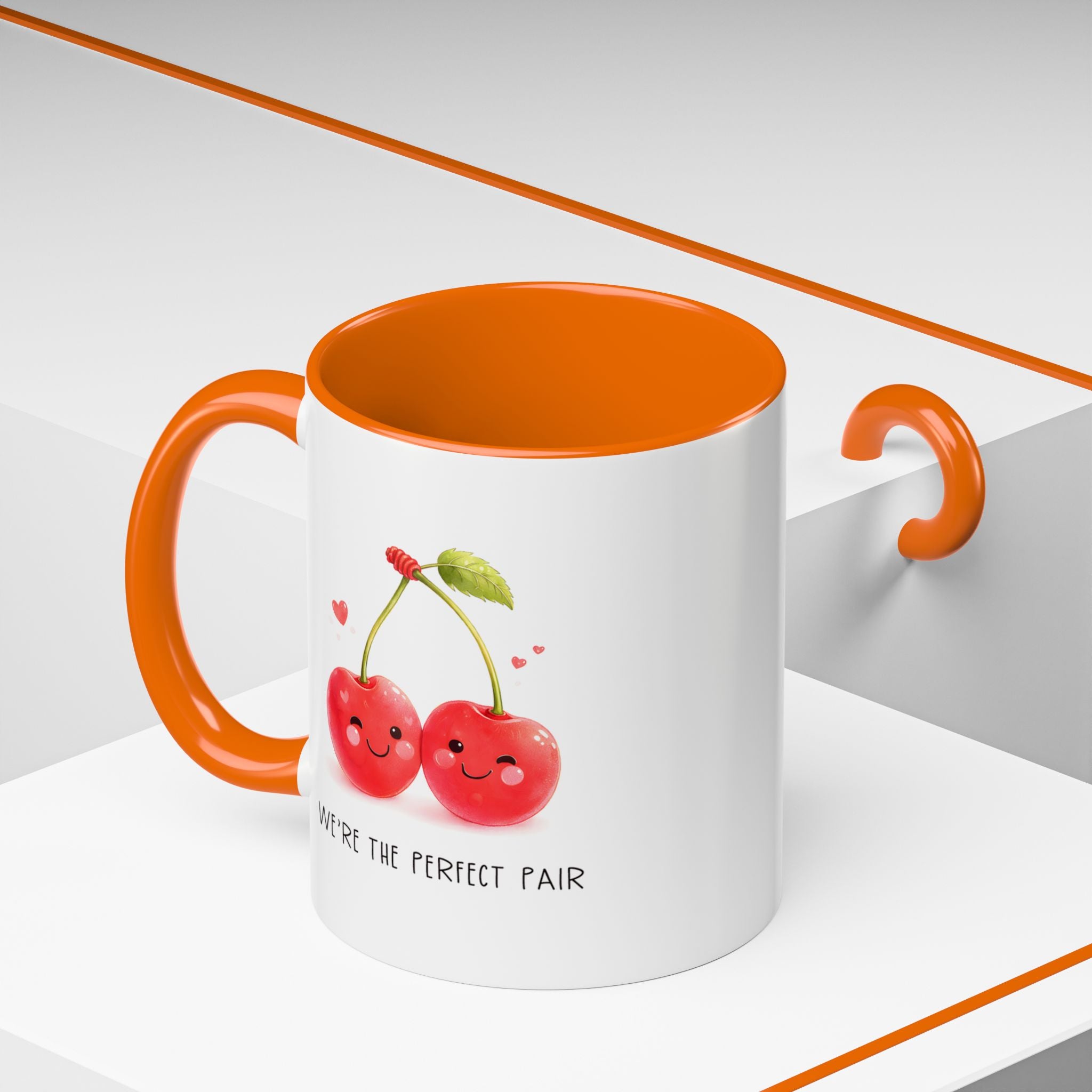 Funny Cherry Couple Ceramic Coffee Mug | Gallory Hive