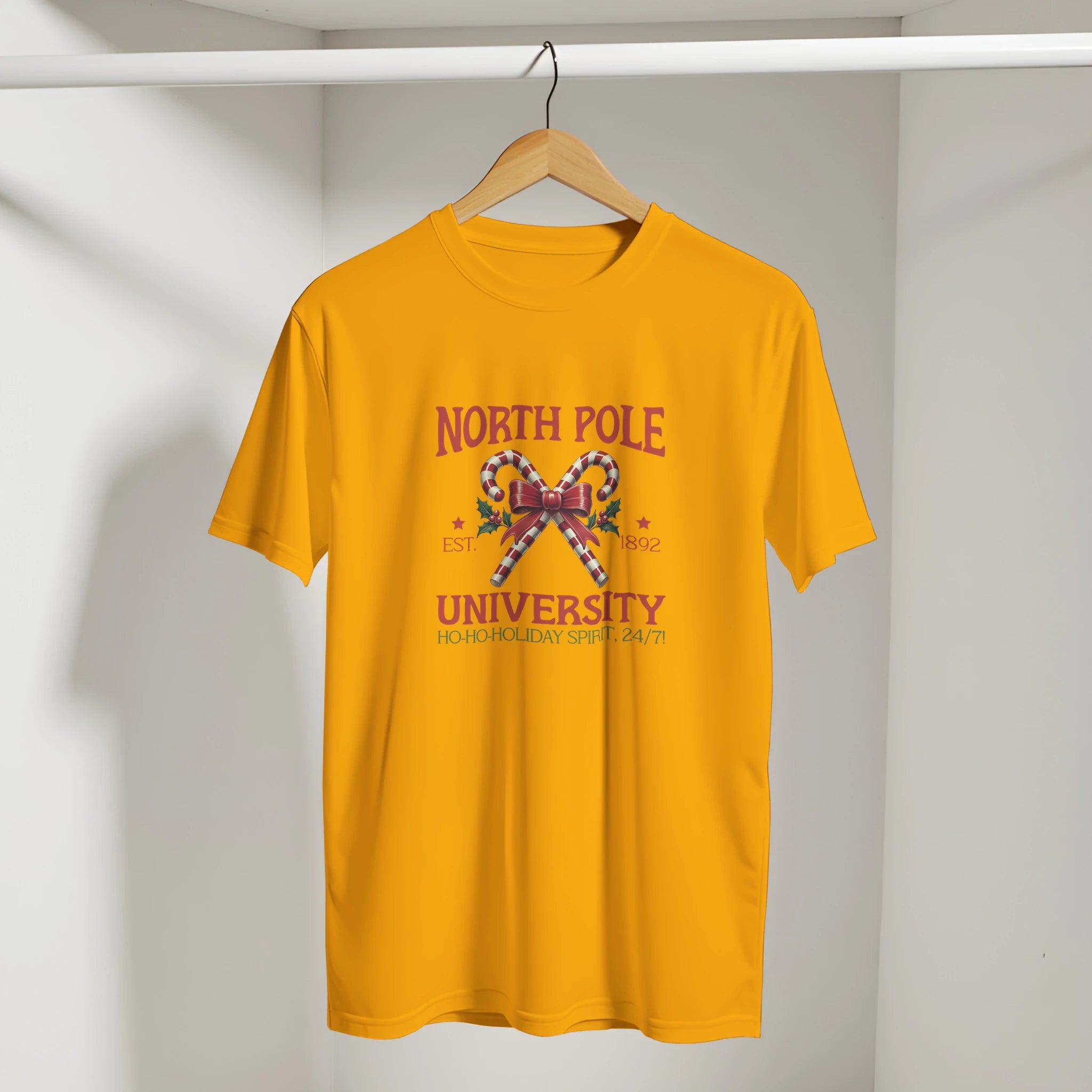 North Pole University Christmas T-Shirt | Gallory Hive