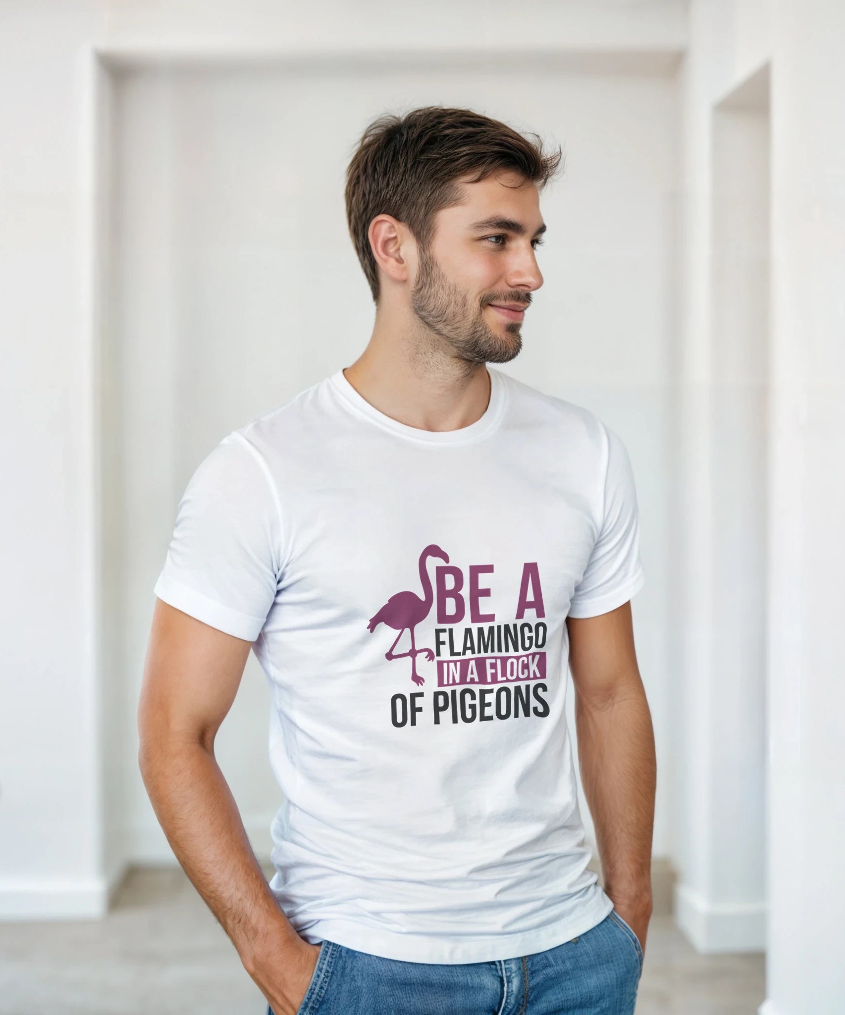 Motivational Flamingo Unisex T-Shirt | Gallory Hive