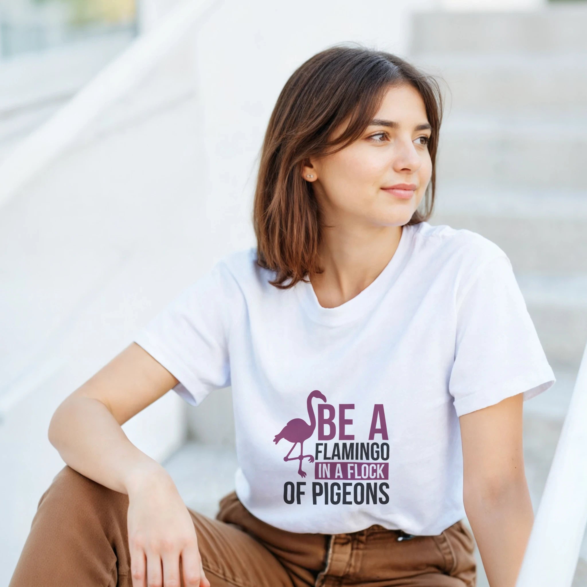 Motivational Flamingo Unisex T-Shirt | Gallory Hive