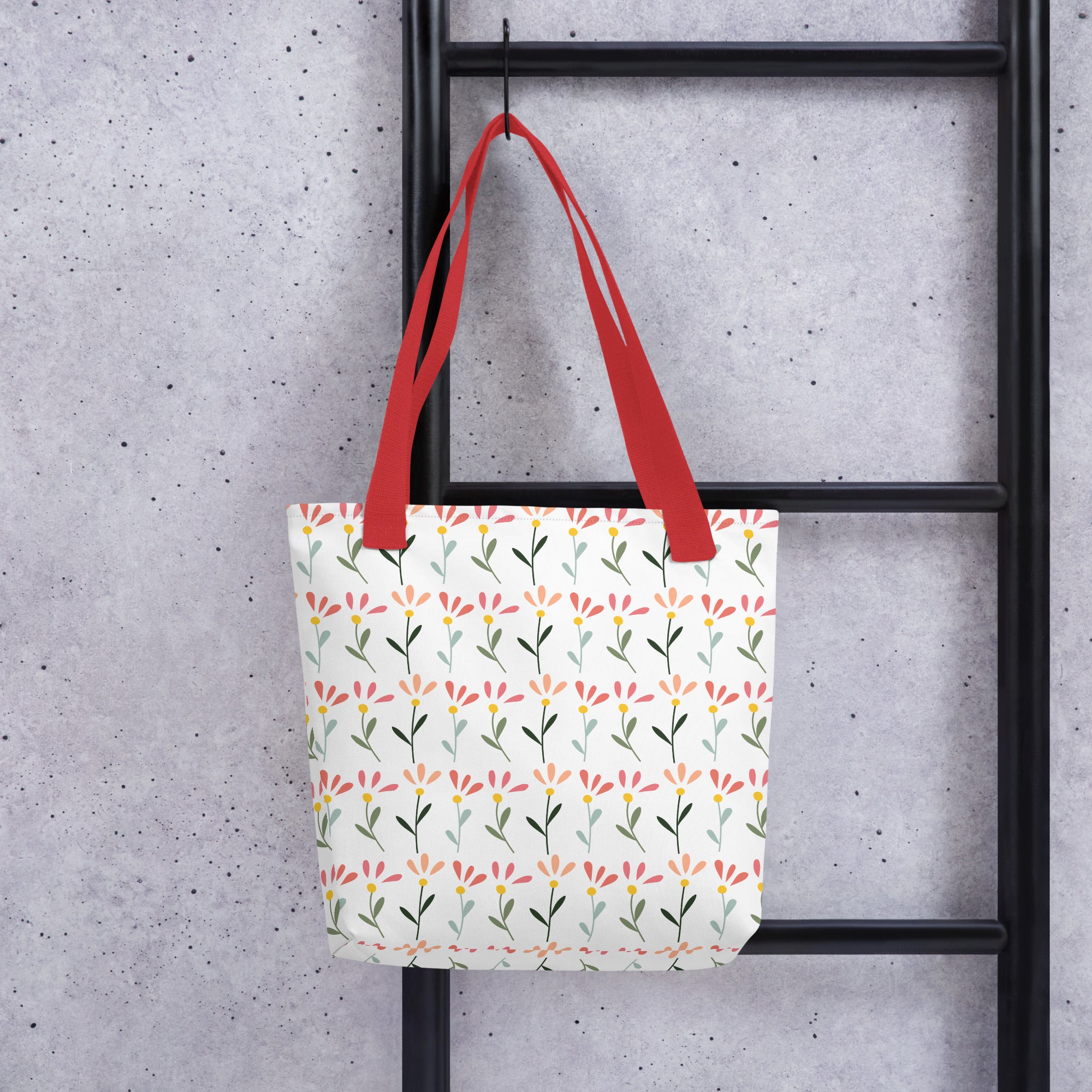 Botanical Flower Tote Bag – Durable All-Over Print | Gallory Hive