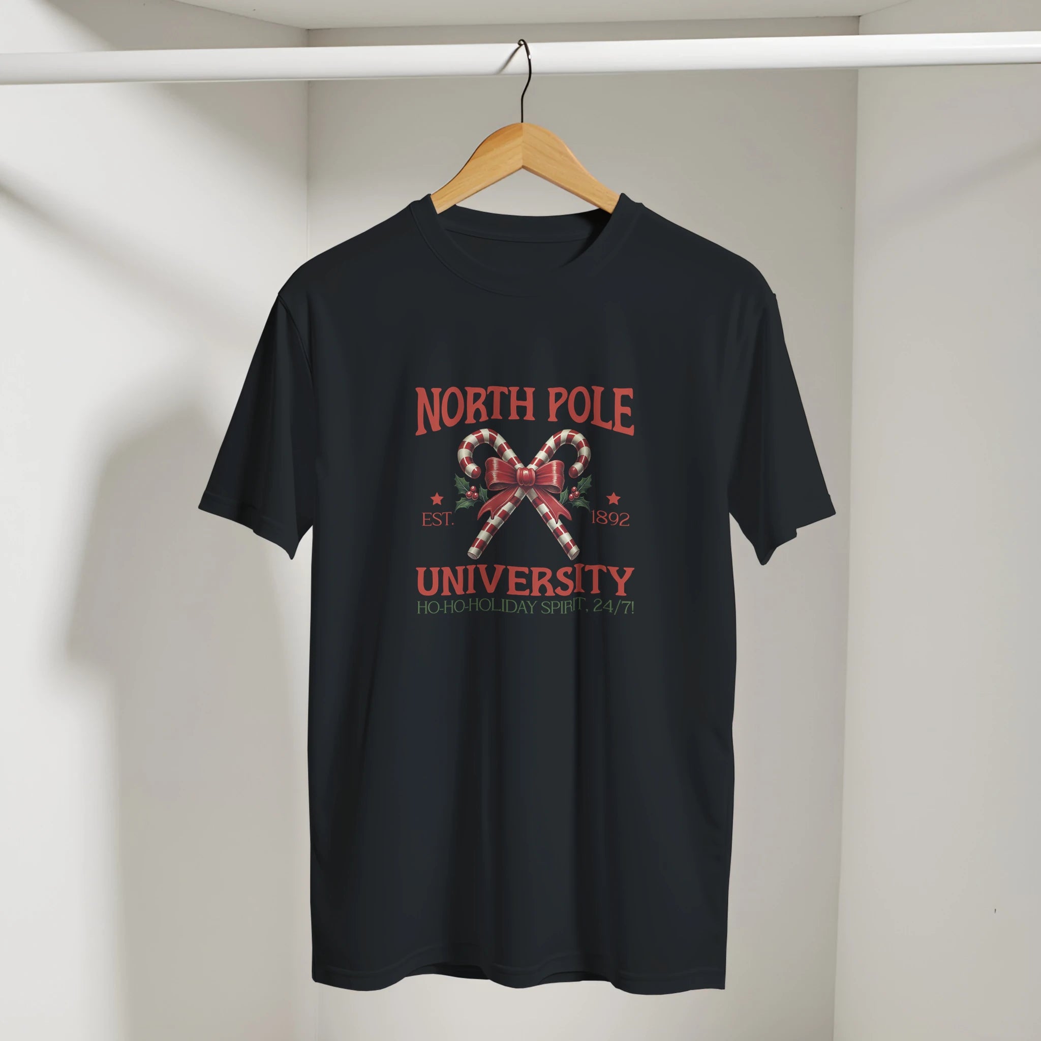 North Pole University Christmas T-Shirt | Gallory Hive