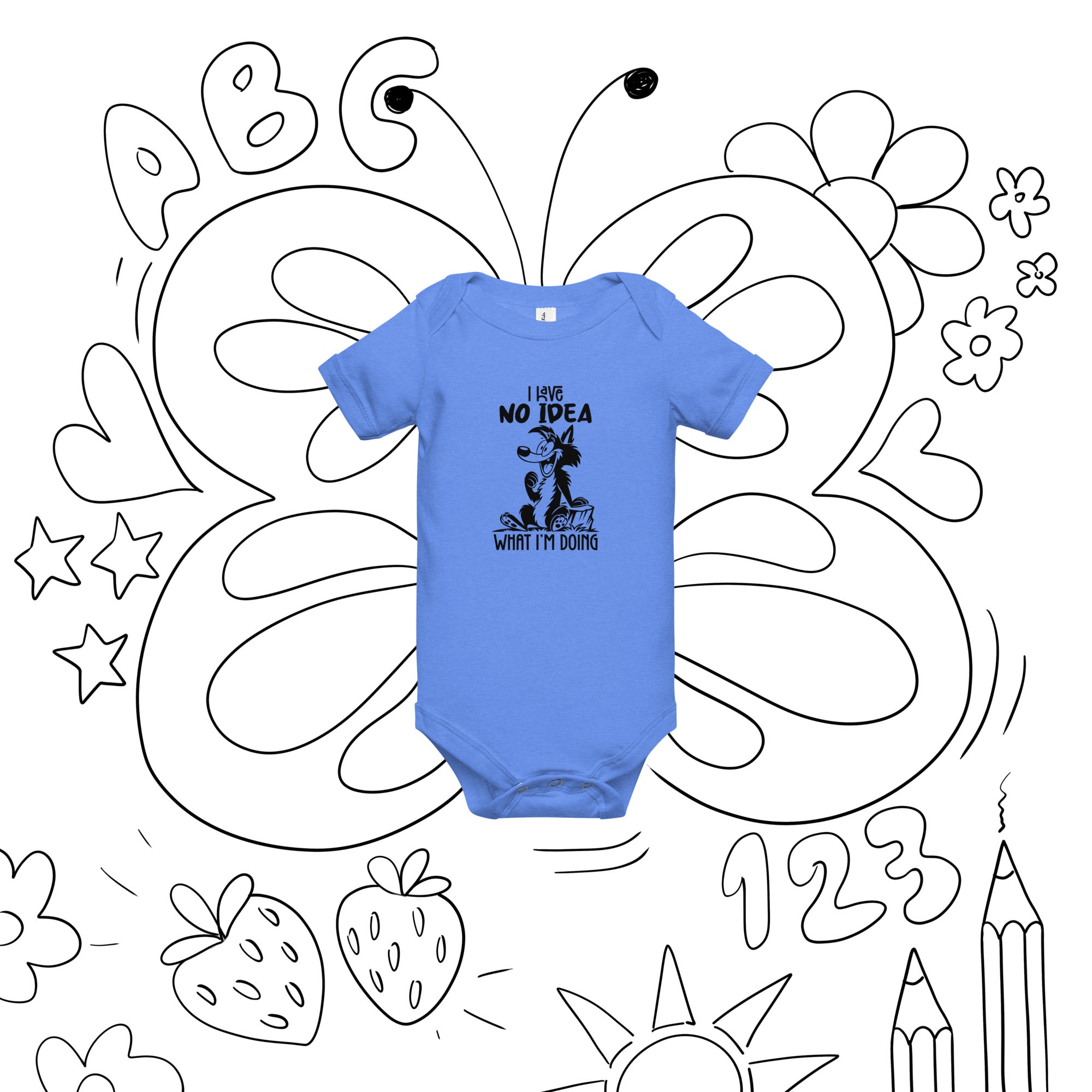 Baby One Piece – I Have No Idea Design | Gallory Hive