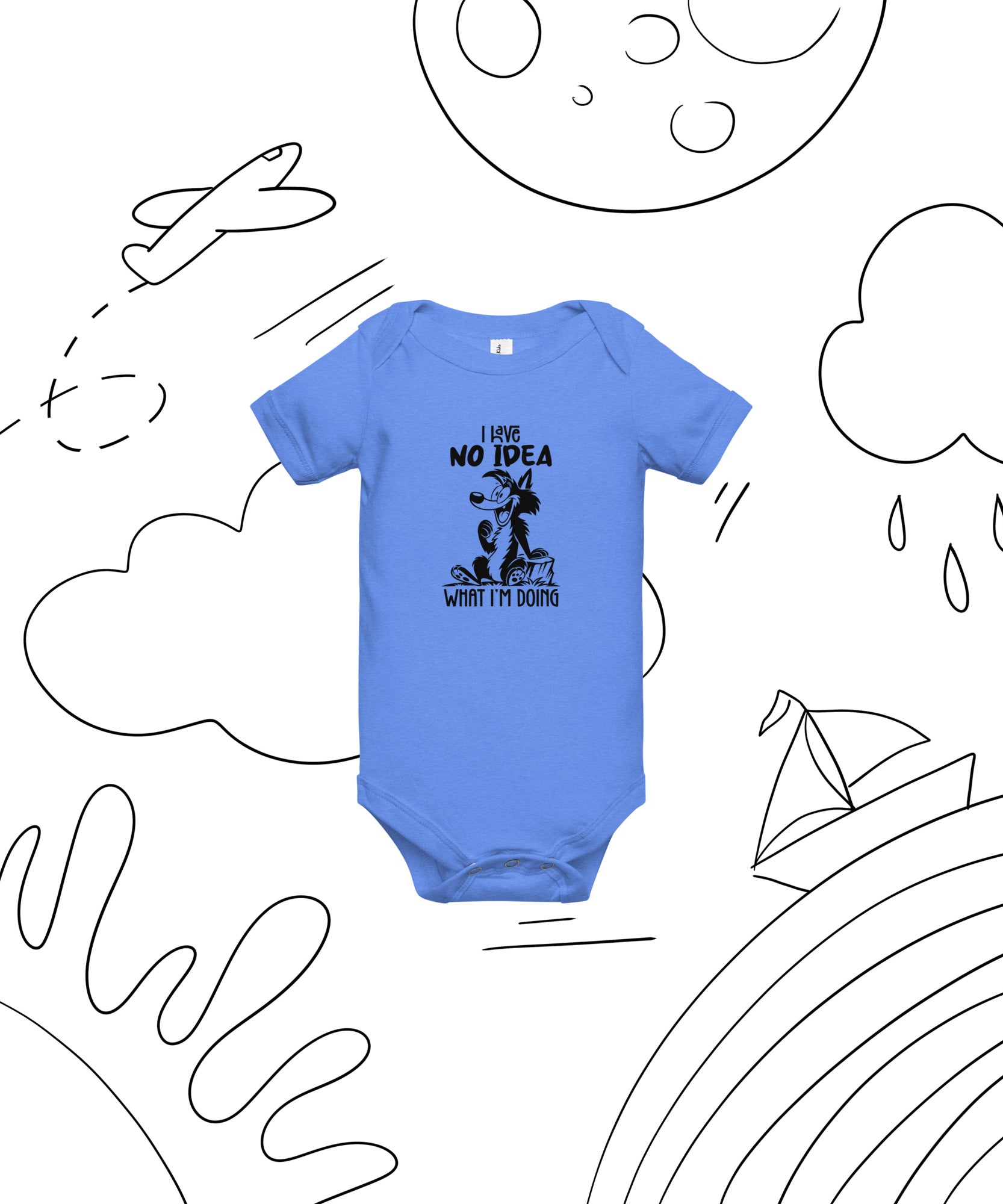 Baby One Piece – I Have No Idea Design | Gallory Hive