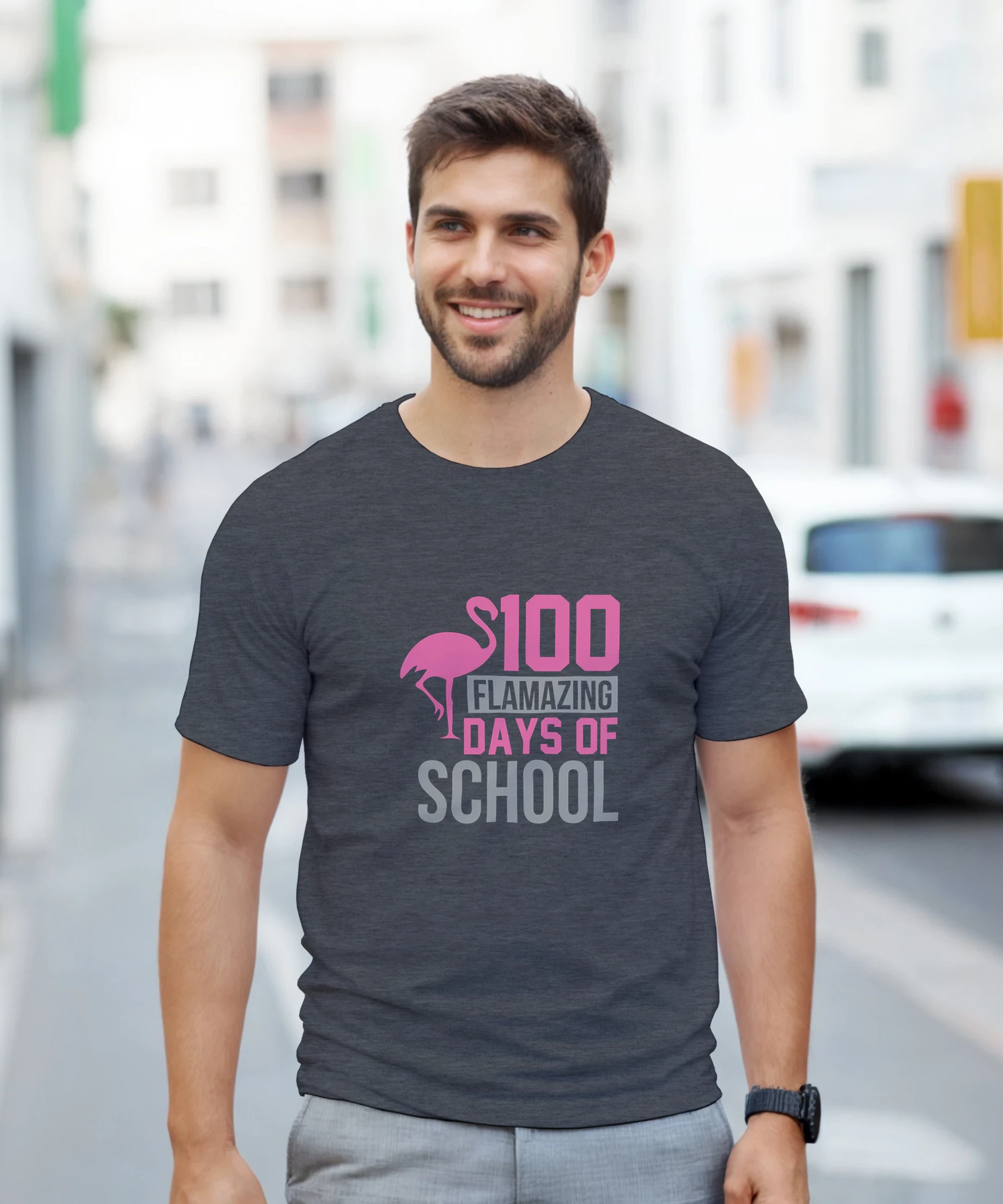 Flamingo Unisex Crewneck T-Shirt