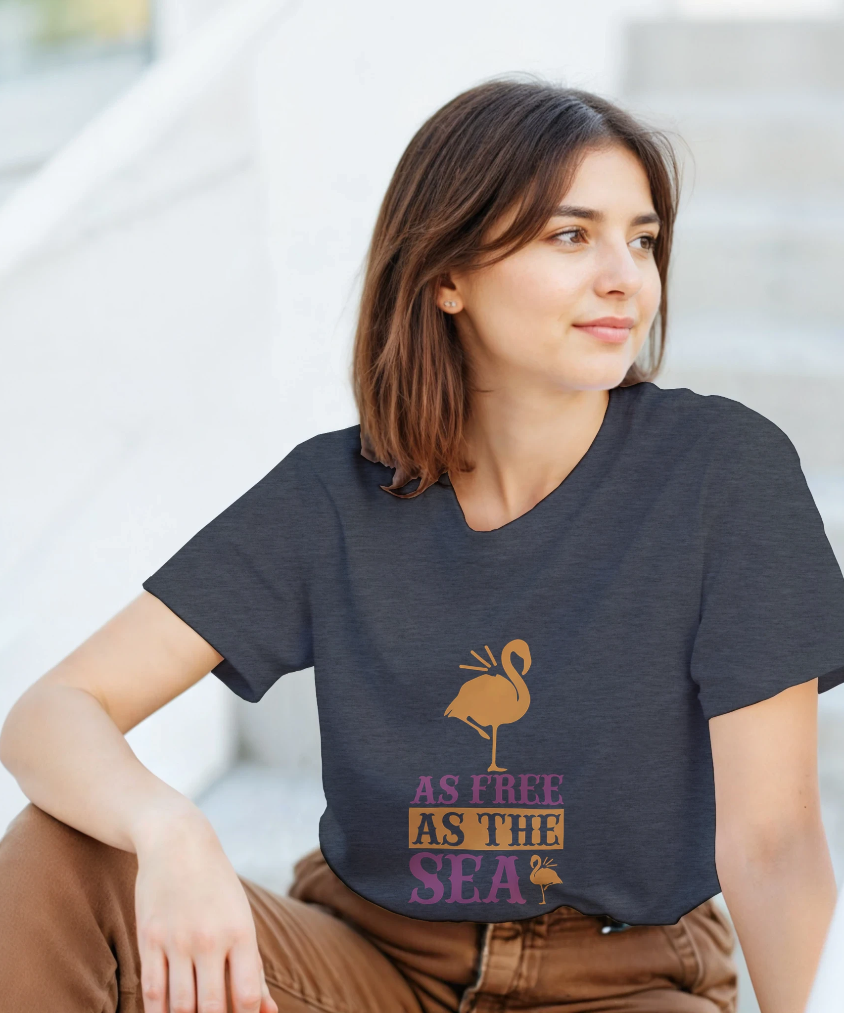 Unisex Flamingo T-Shirt – Funny Beach Vibes | Gallory Hive
