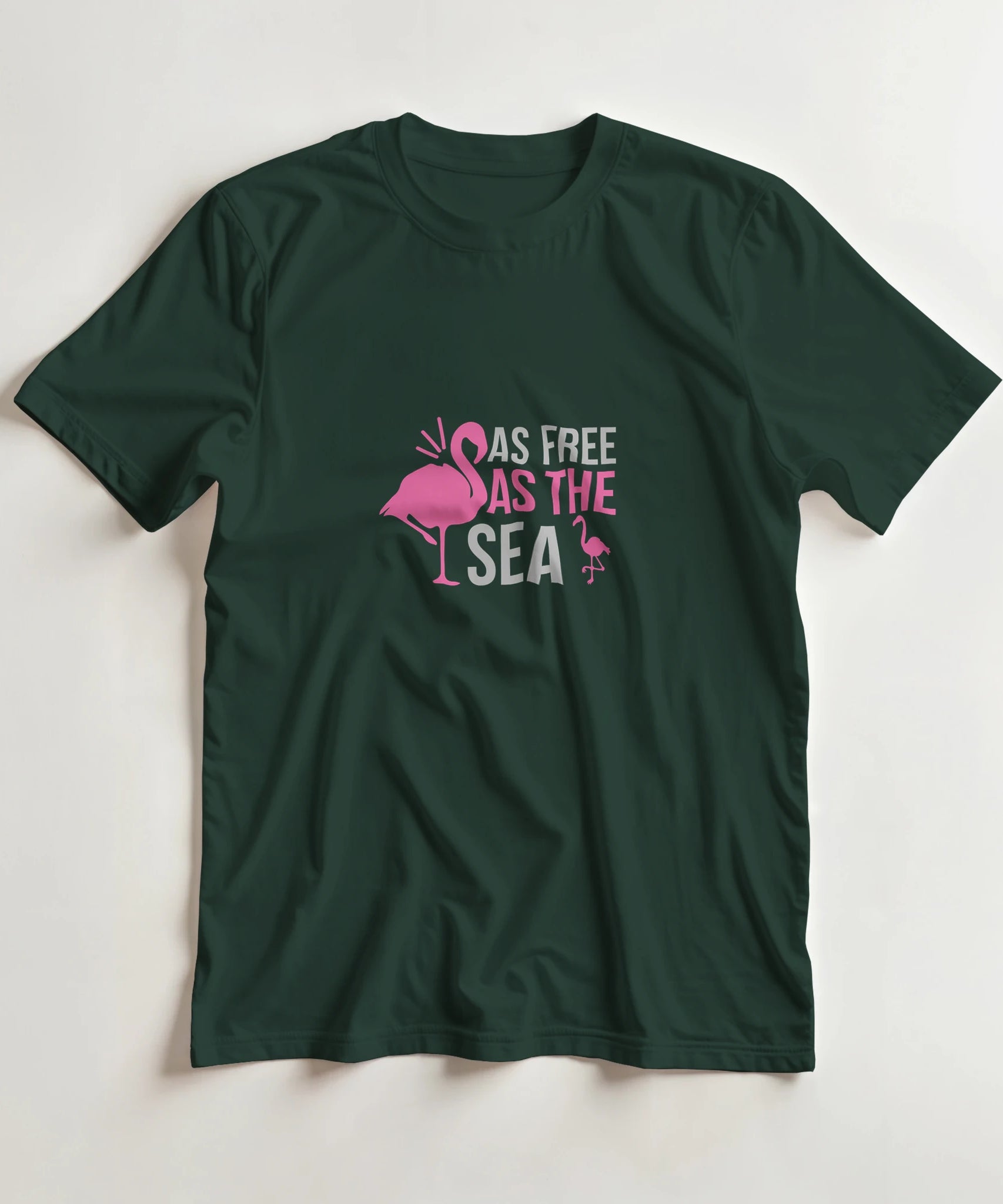 Unisex Tee – As Free As The Sea Flamingo | Gallory Hive