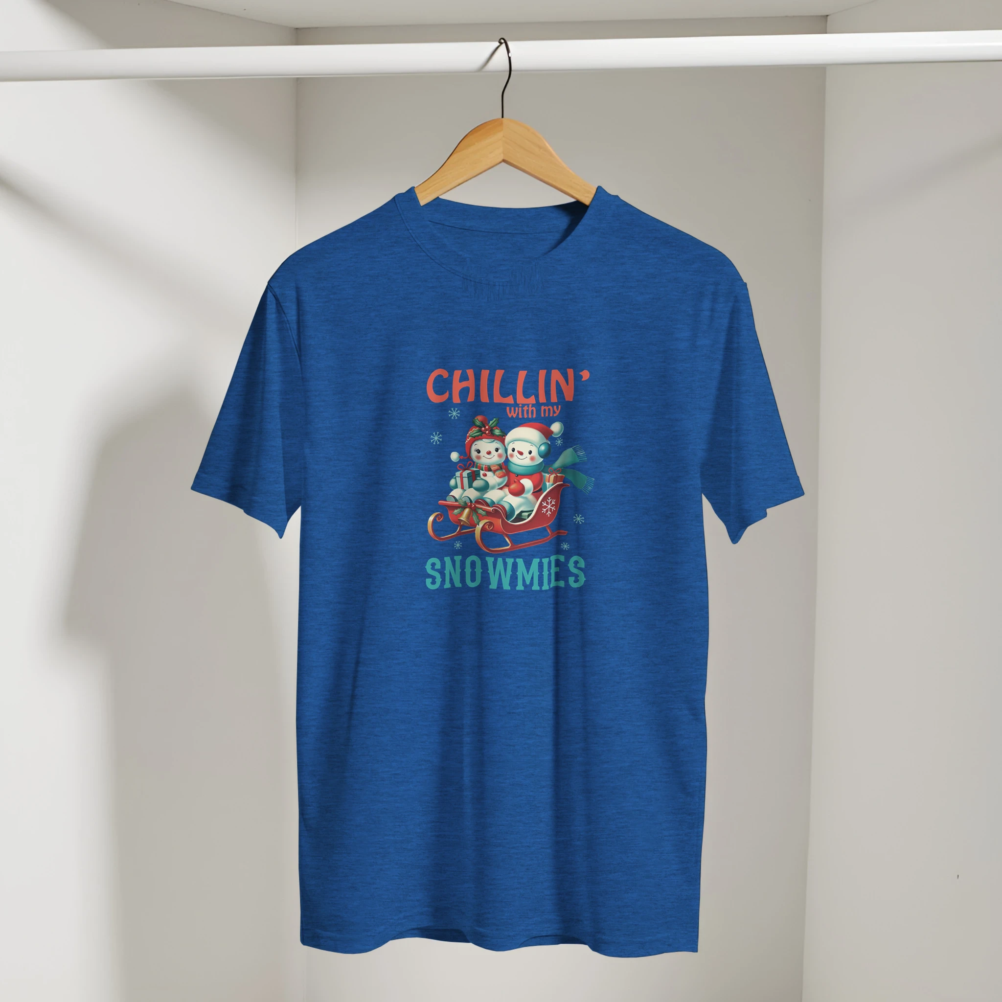 Retro Snowman Holiday Christmas T-Shirt | Gallory Hive