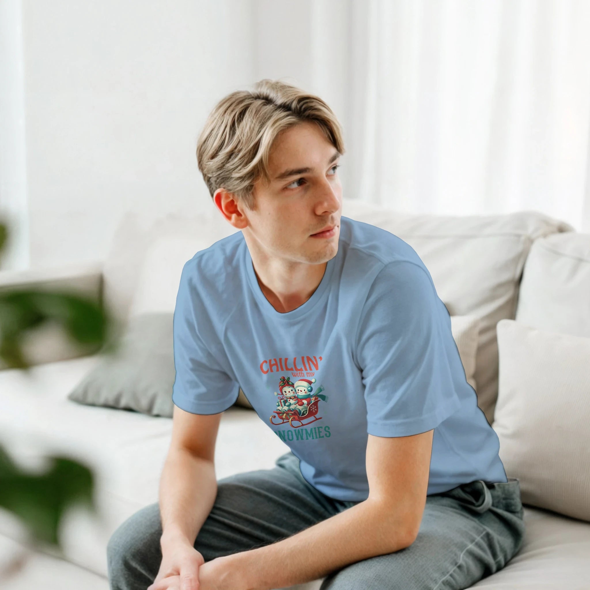 Retro Snowman Holiday Christmas T-Shirt | Gallory Hive