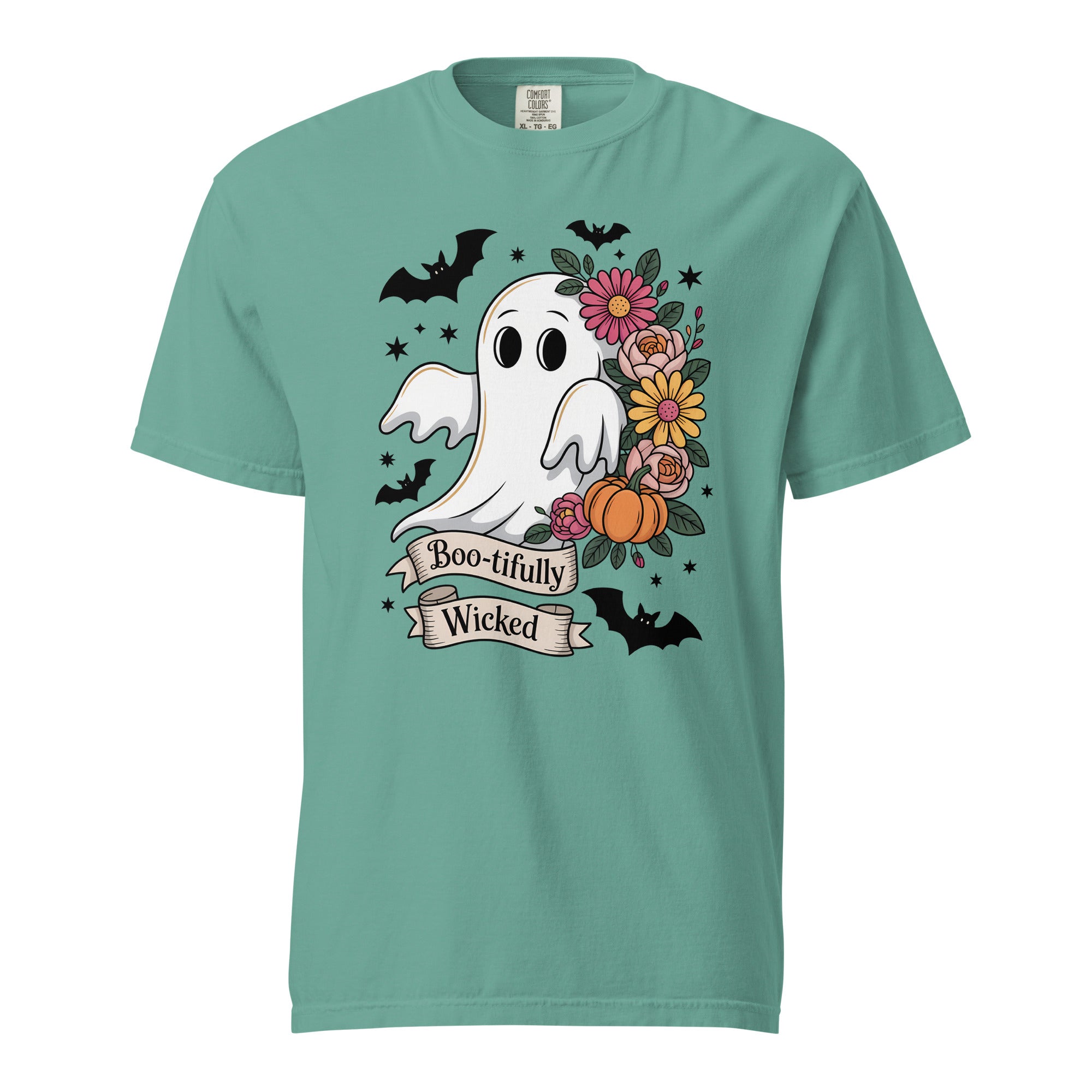 Boo-tifully Wicked Ghost Halloween Tee | Gallory Hive