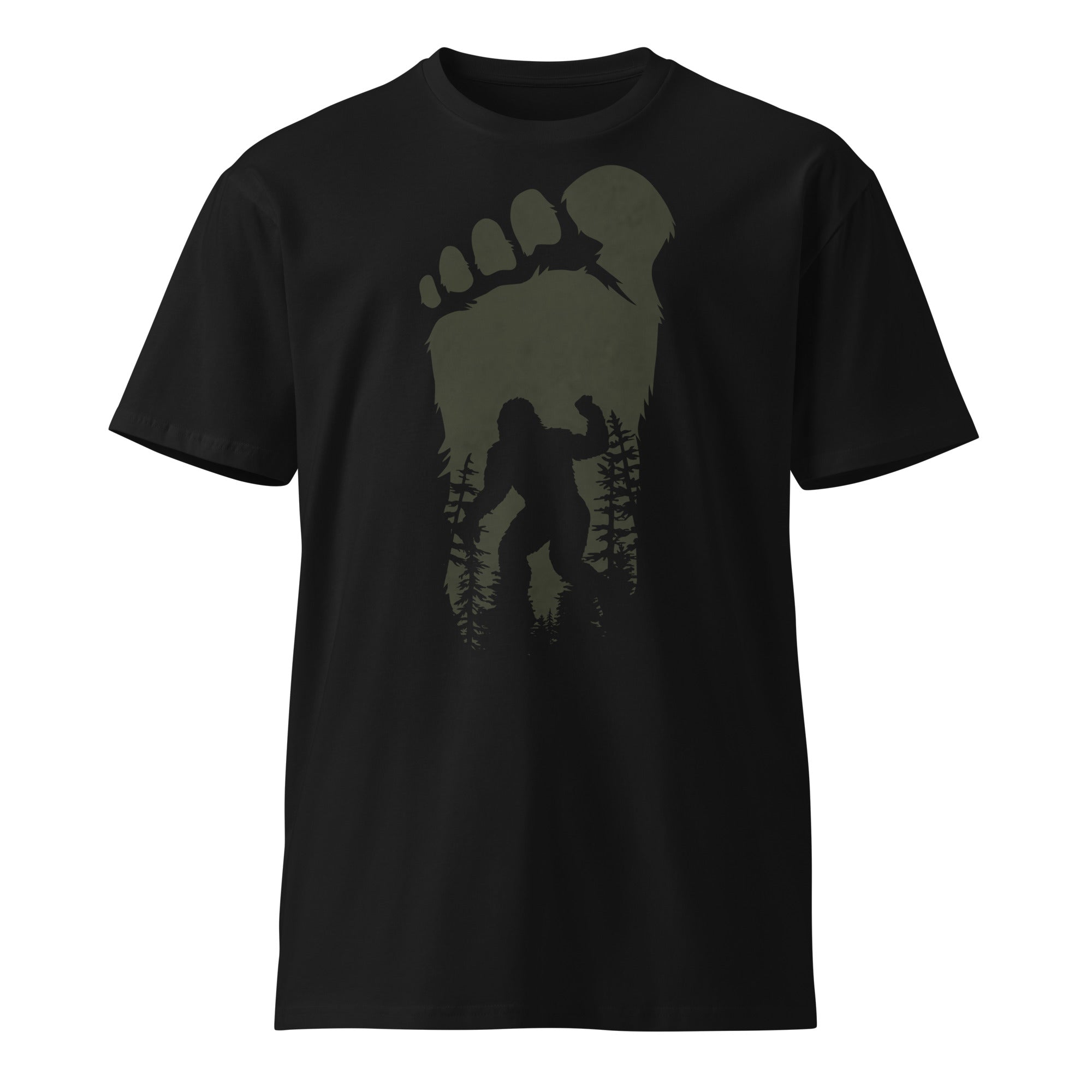 Bigfoot Shadow Art Unisex Graphic T-Shirt | Gallory Hive