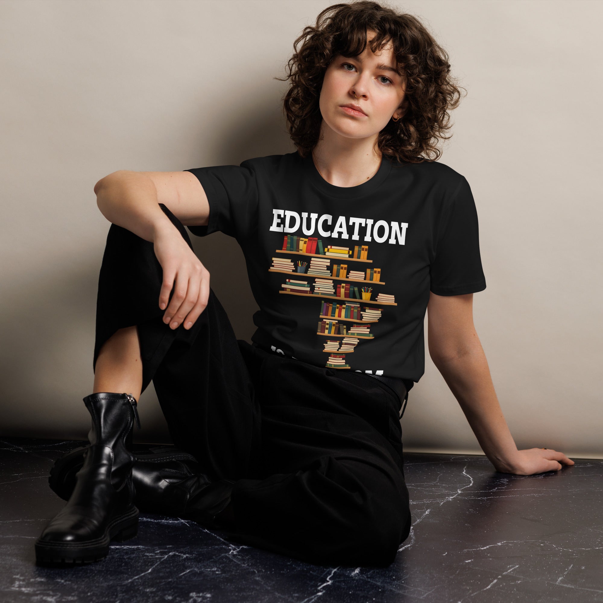 Education Is Freedom Unisex Premium T-Shirt | Gallory Hive