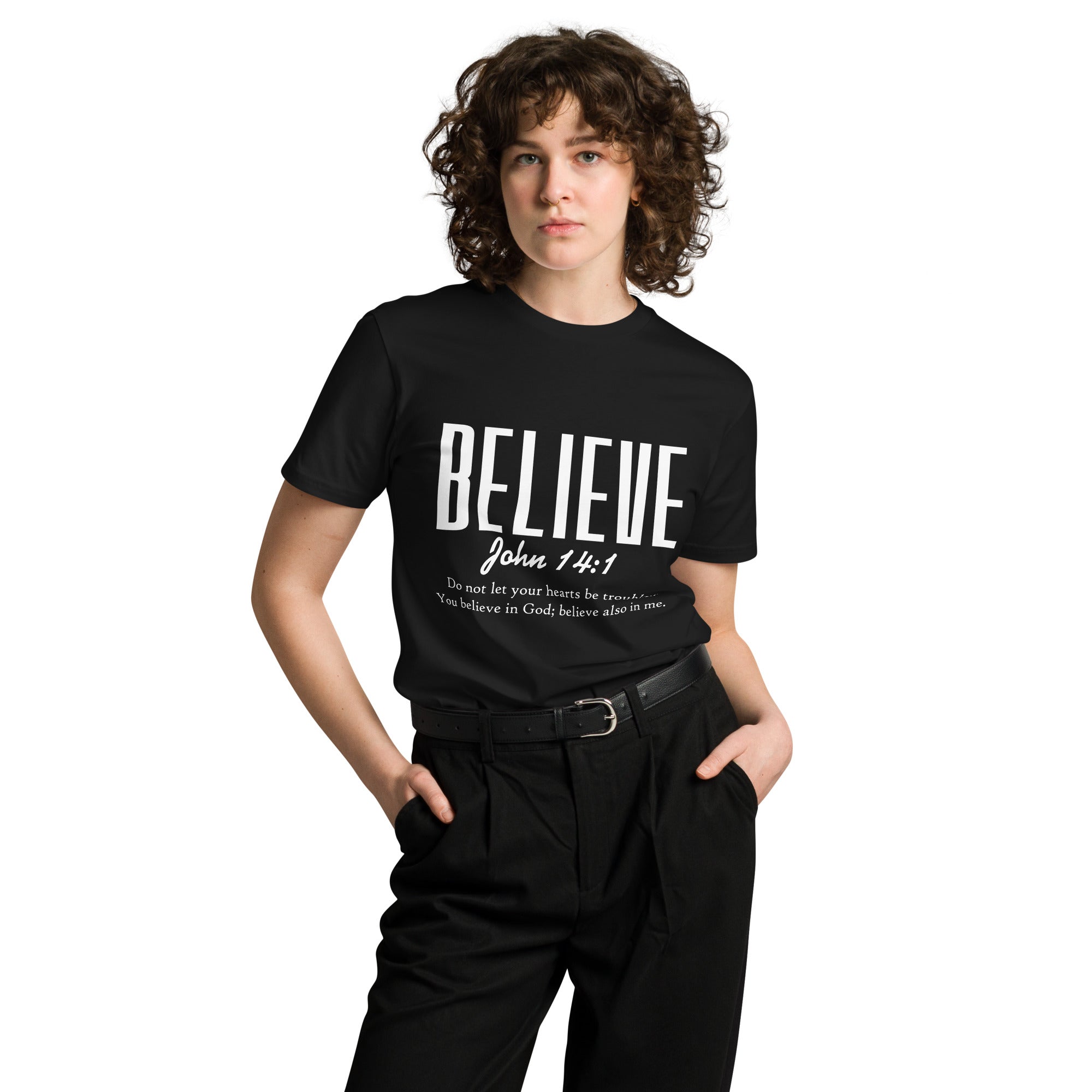 Believe Inspirational Unisex Premium Cotton T-Shirt | Gallory Hive