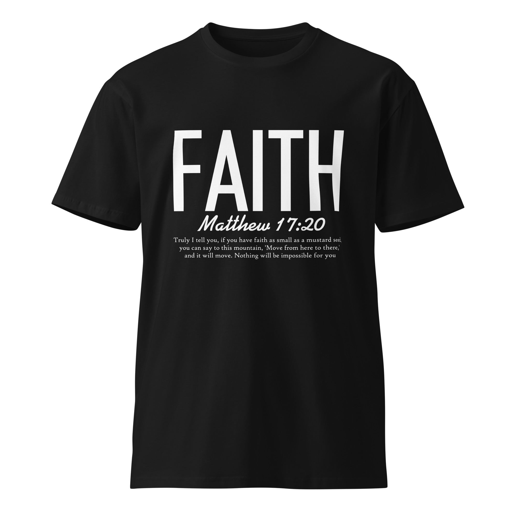 Faith Inspirational Premium Unisex Cotton T-Shirt | Gallory Hive