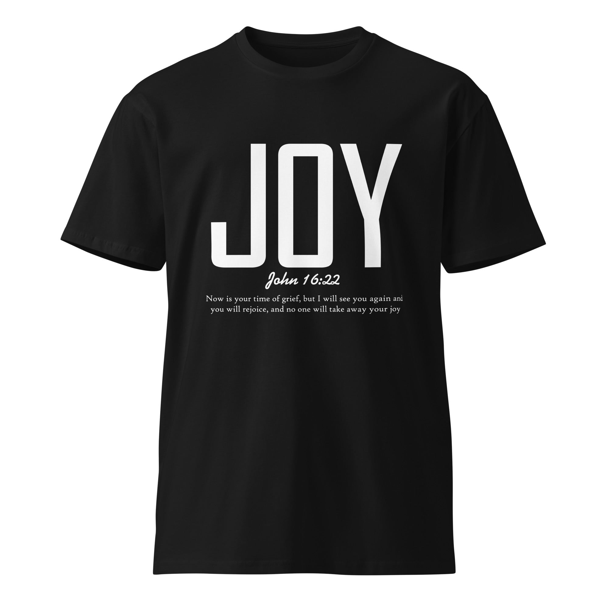 Joy Faith Inspirational Premium Unisex Cotton T-Shirt | Gallory Hive