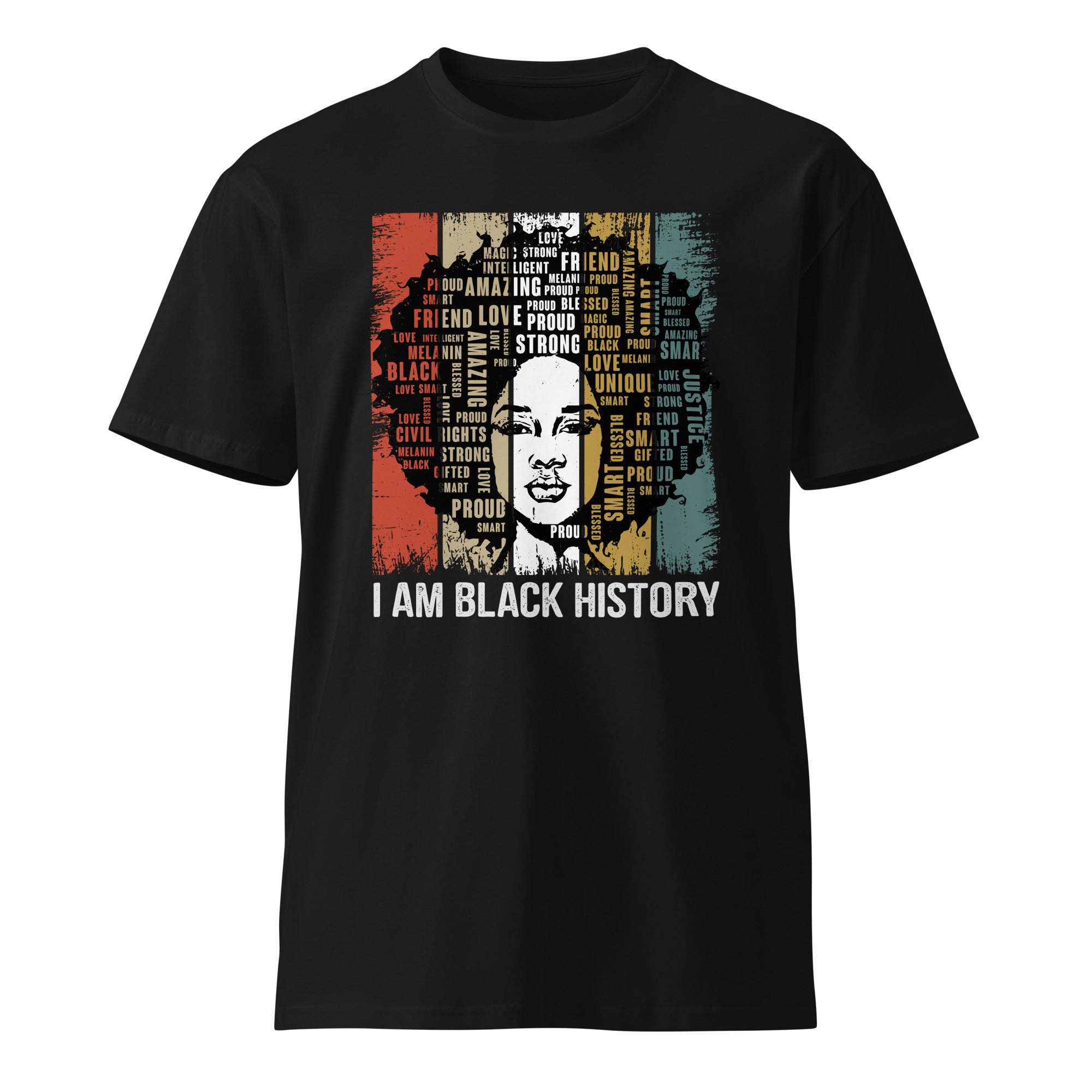Black History Pride Premium Unisex Cotton T-Shirt | Gallory Hive
