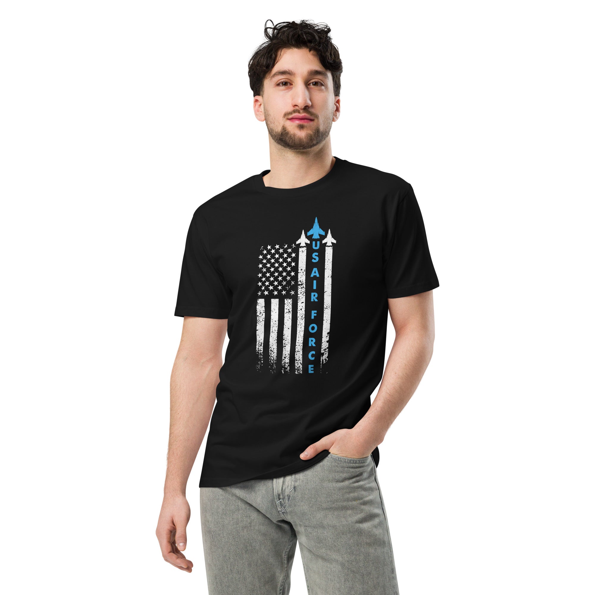 US Air Force Patriotic Cotton Unisex T-Shirt | Gallory Hive