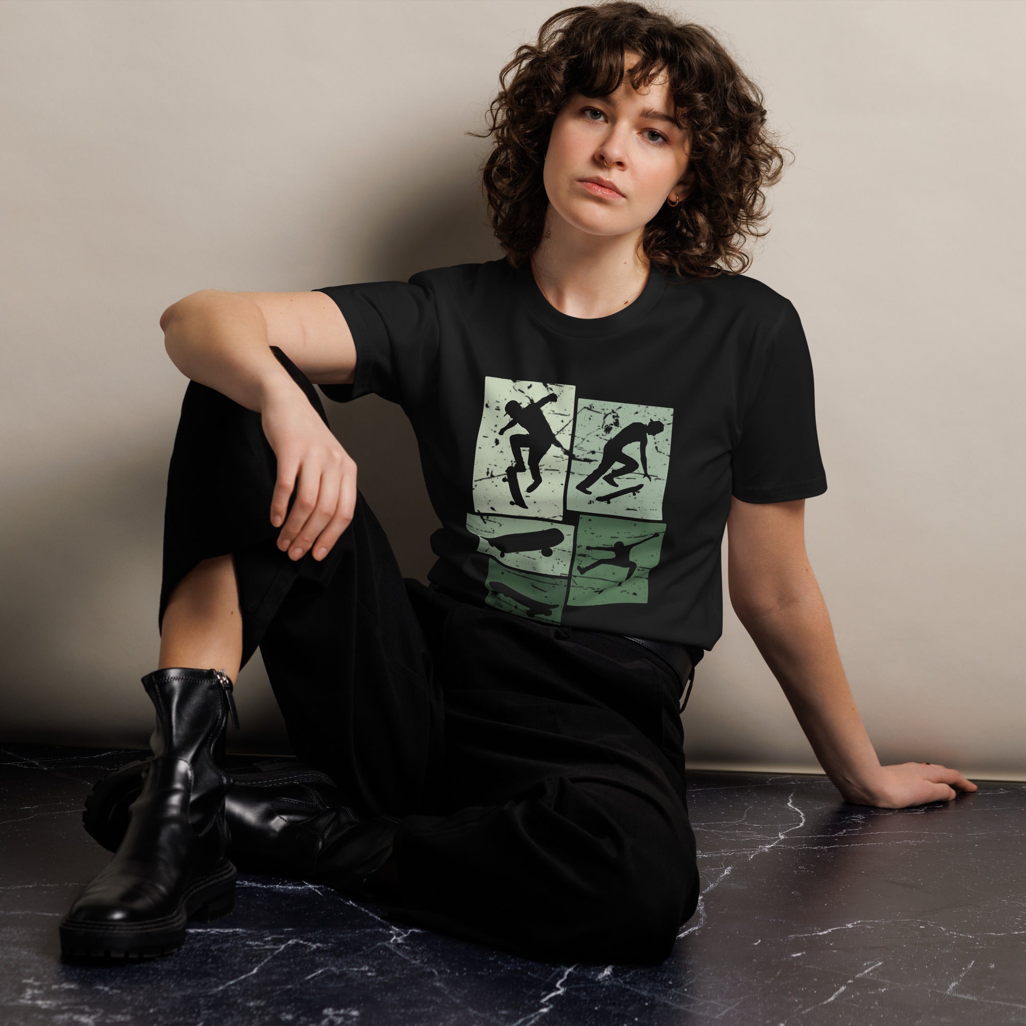 Vintage Skateboarding Cotton Premium T-Shirt | Gallory Hive
