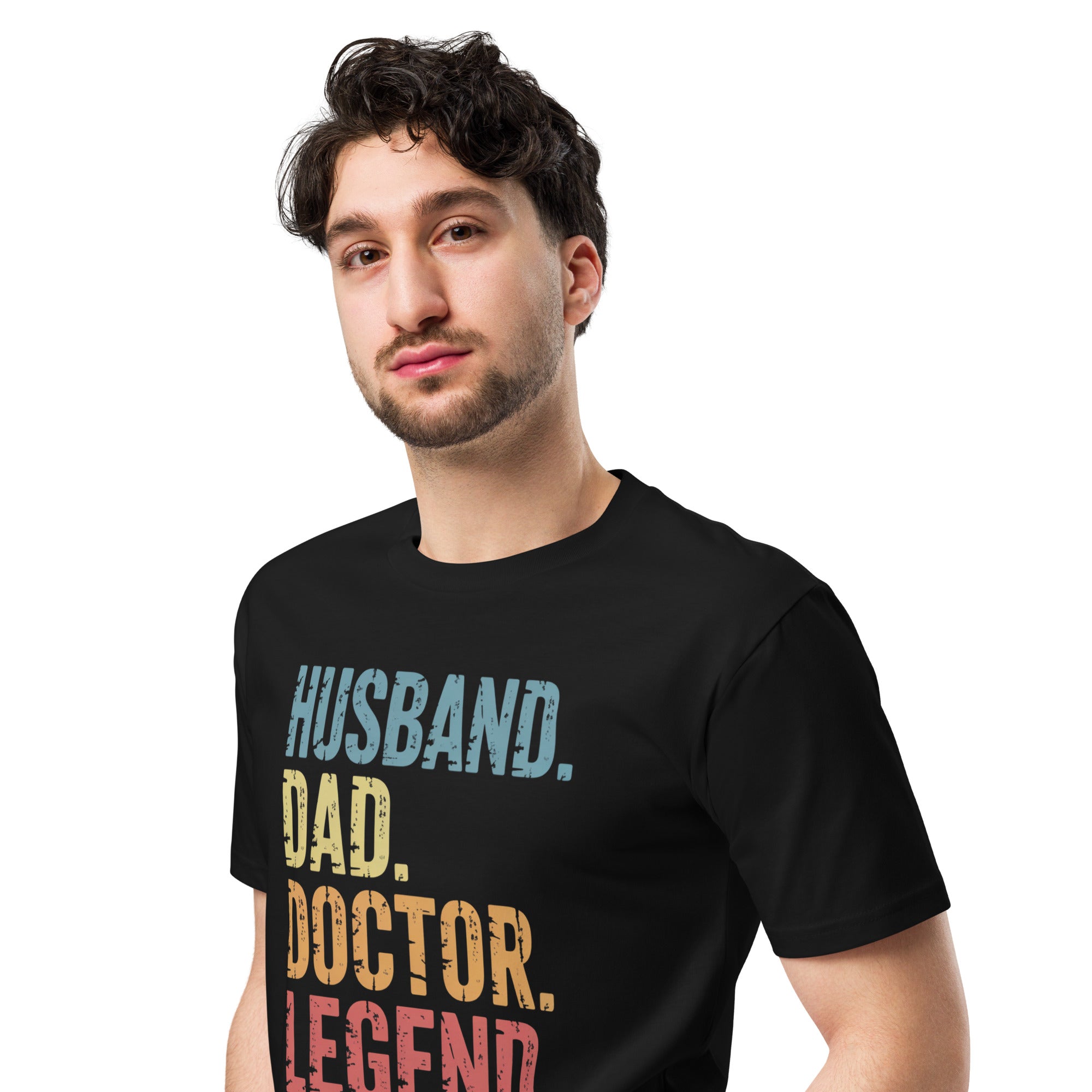 Husband Dad Doctor Legend Funny Doctor Unisex Premium T-Shirt | Gallory Hive