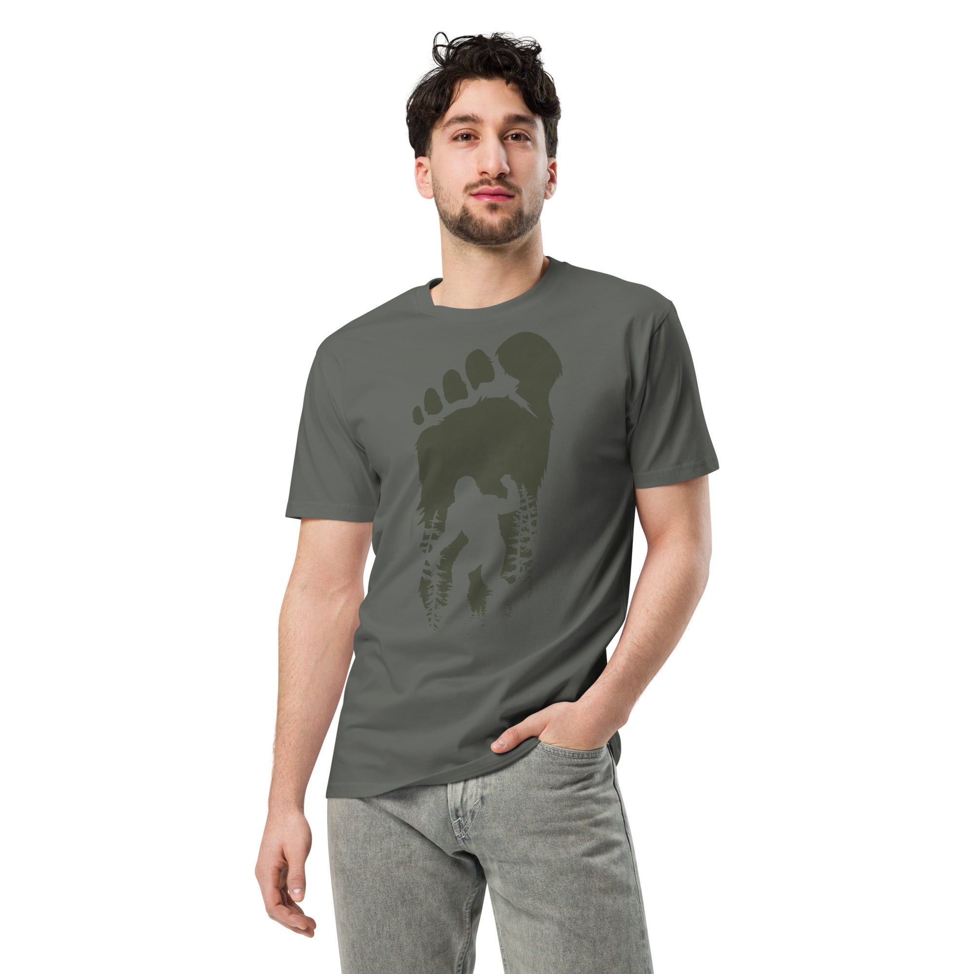 Bigfoot Shadow Art Unisex Graphic T-Shirt | Gallory Hive