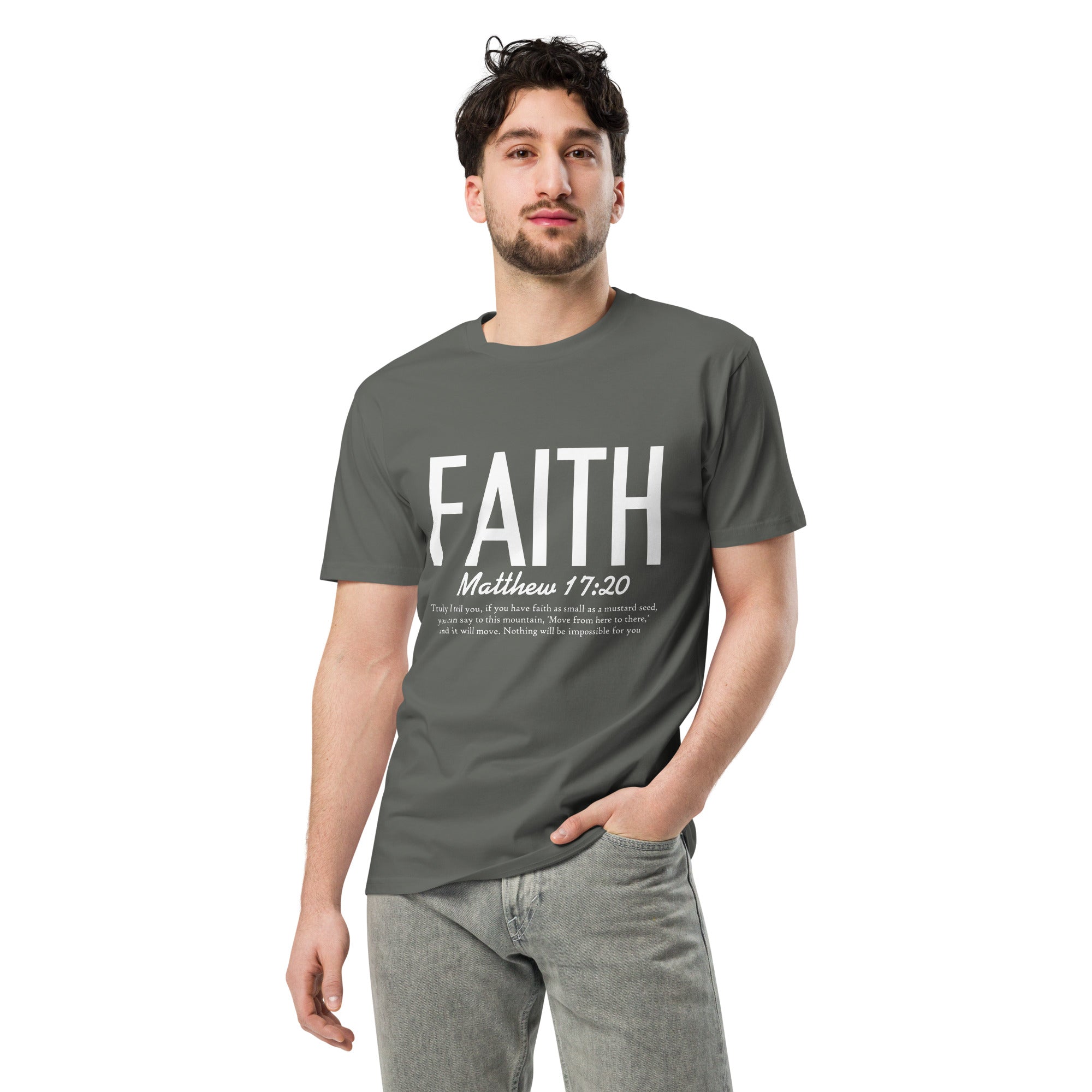 Faith Inspirational Premium Unisex Cotton T-Shirt | Gallory Hive