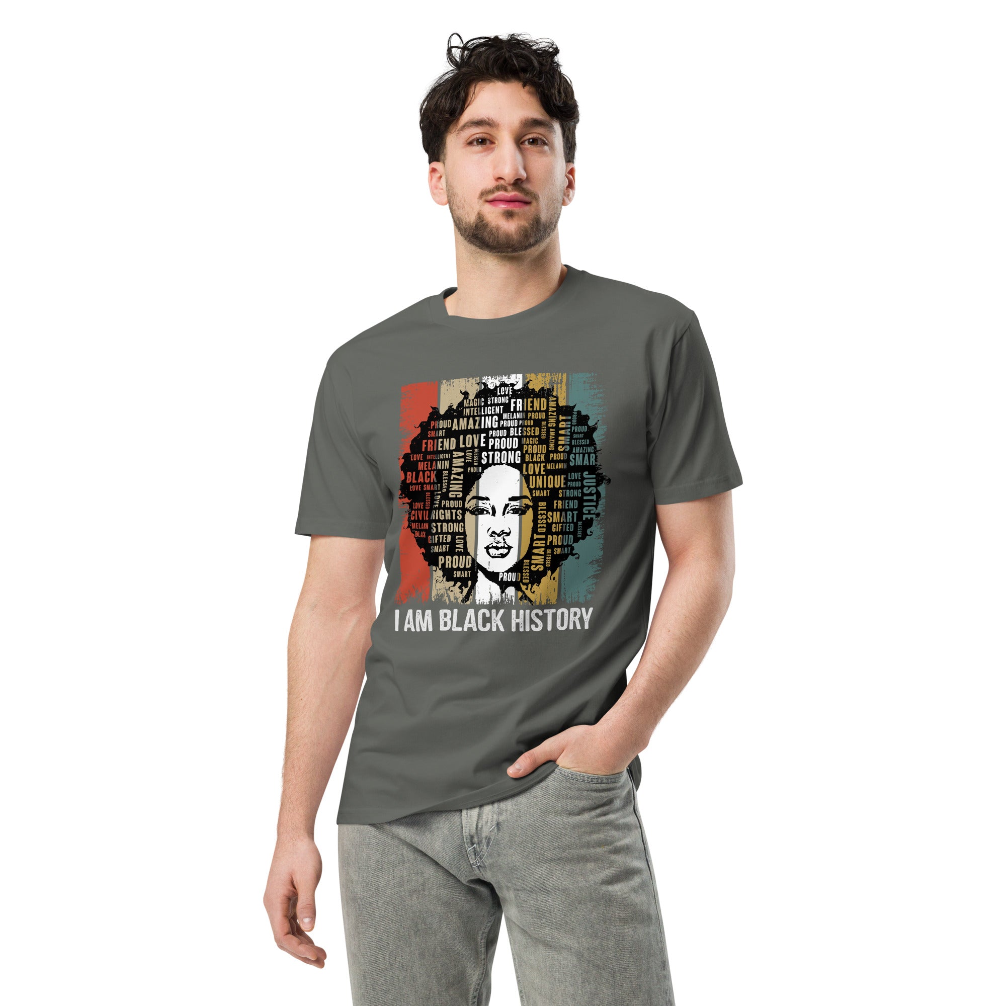 Black History Pride Premium Unisex Cotton T-Shirt | Gallory Hive