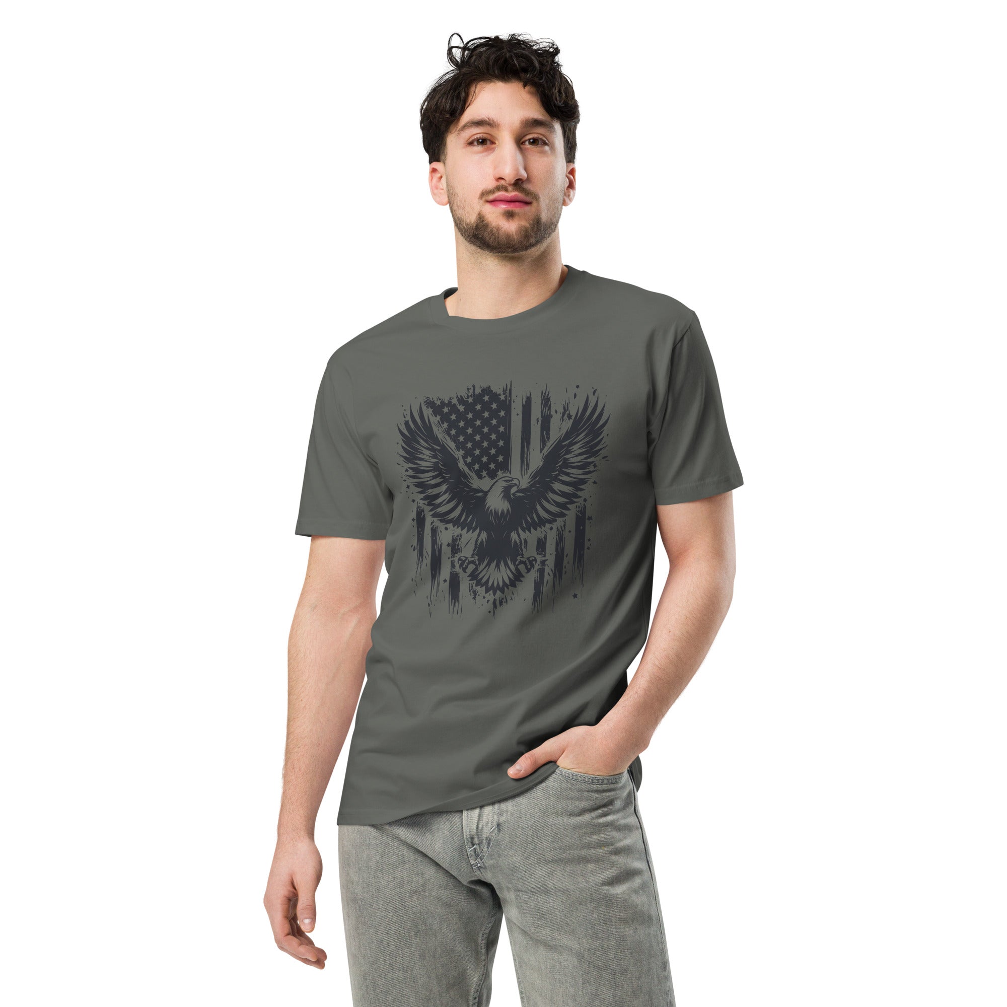 American Eagle Unisex Cotton T-Shirt | Gallory Hive