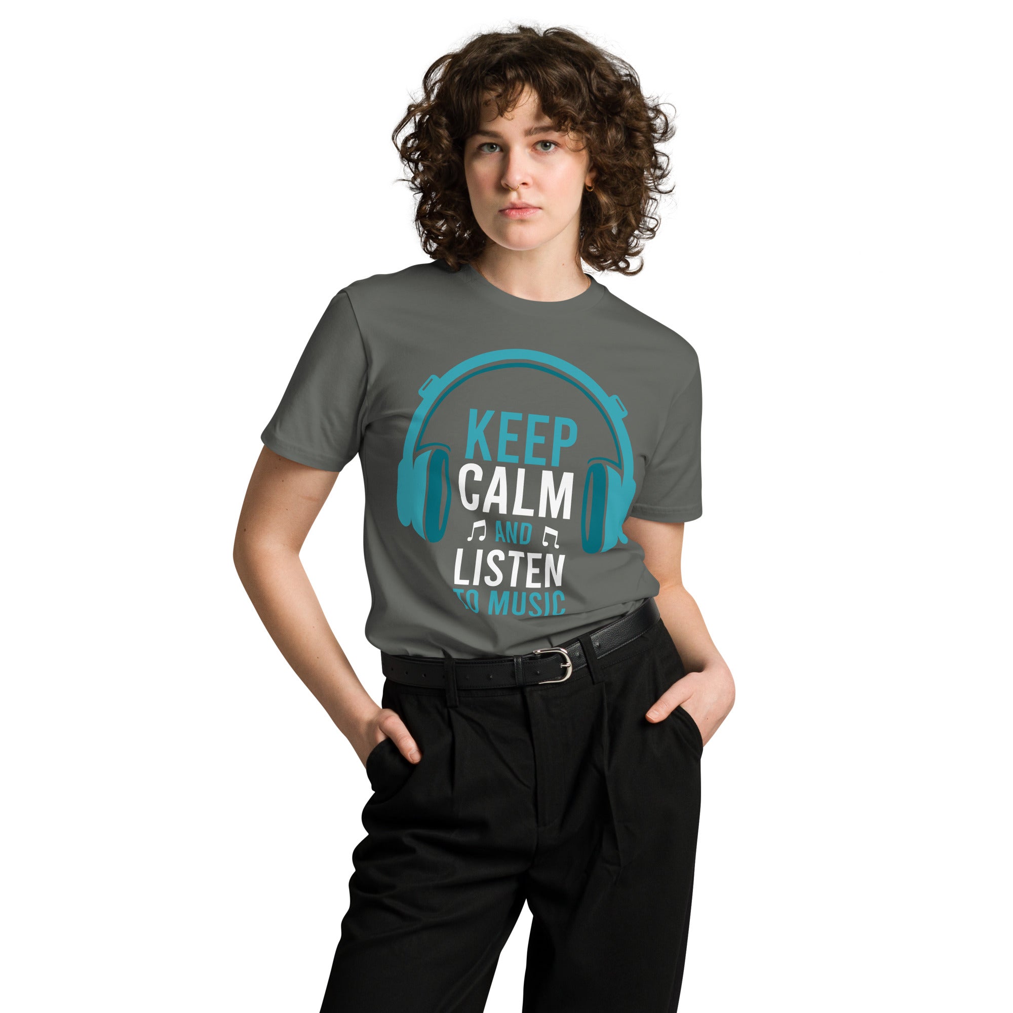 Keep Calm Listen Music Lover T-Shirt | Gallory Hive