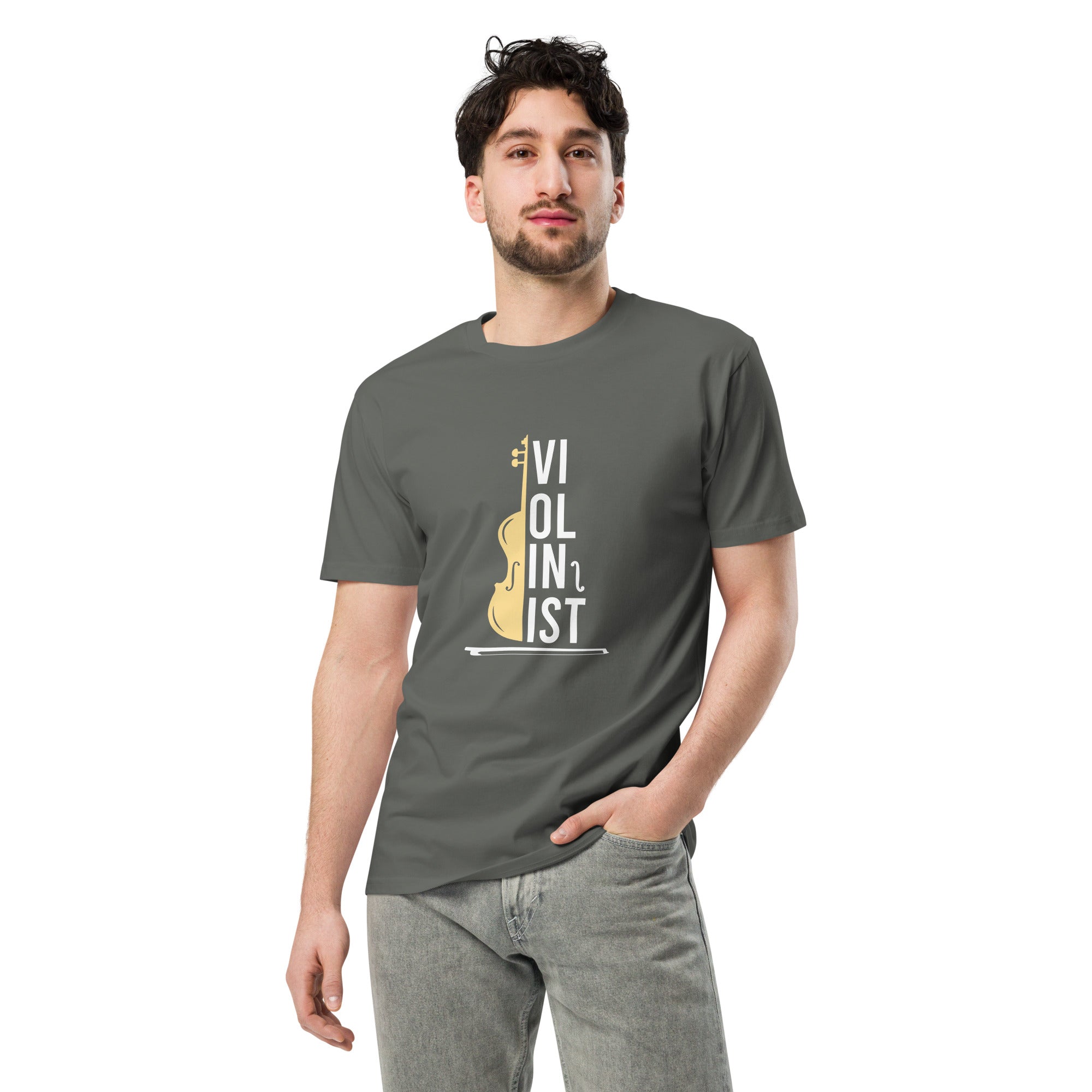 Minimal Violin Silhouette Music T-Shirt | Gallory Hive