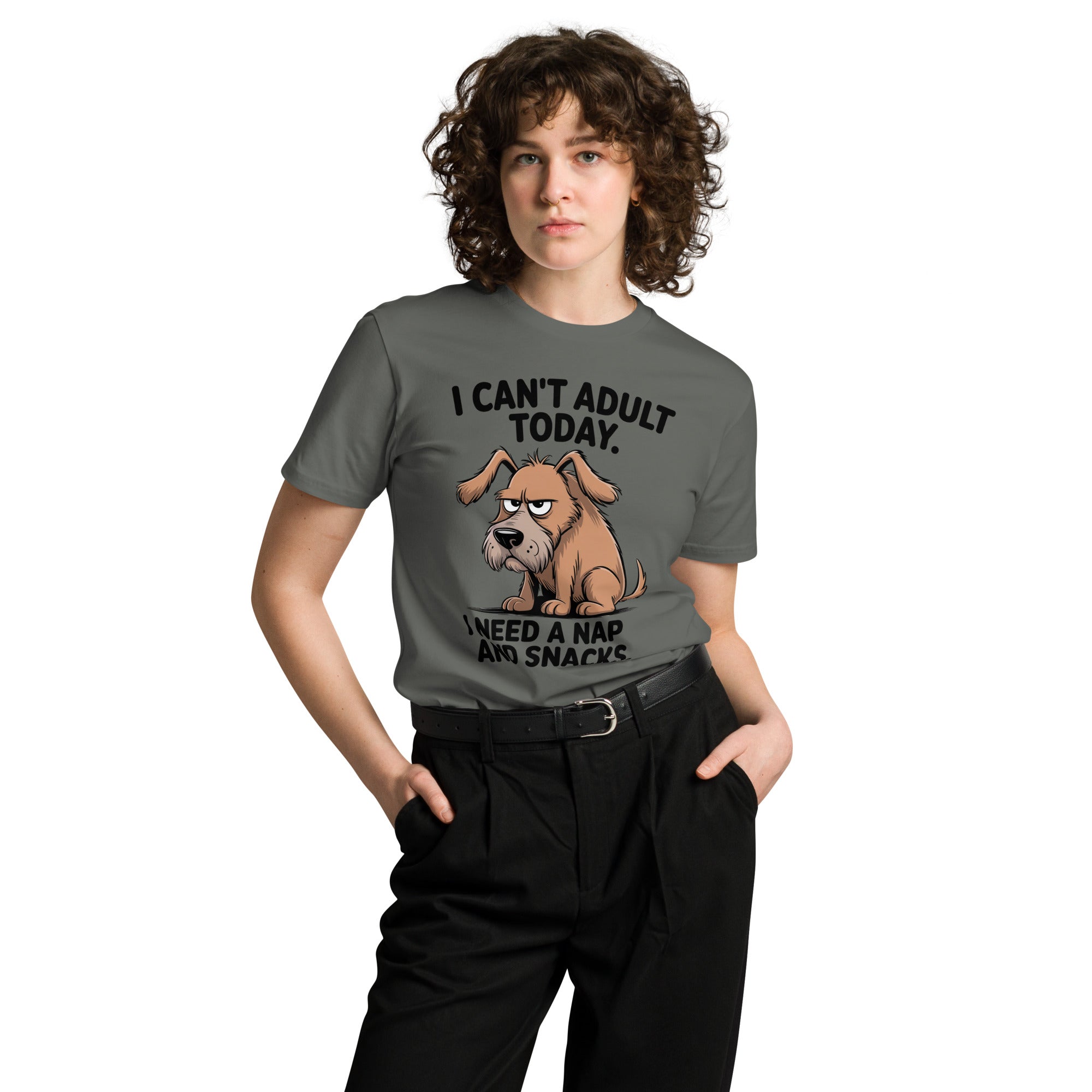 I Can't Adult Today Funny Dog Unisex Premium T-Shirt | Gallory Hive