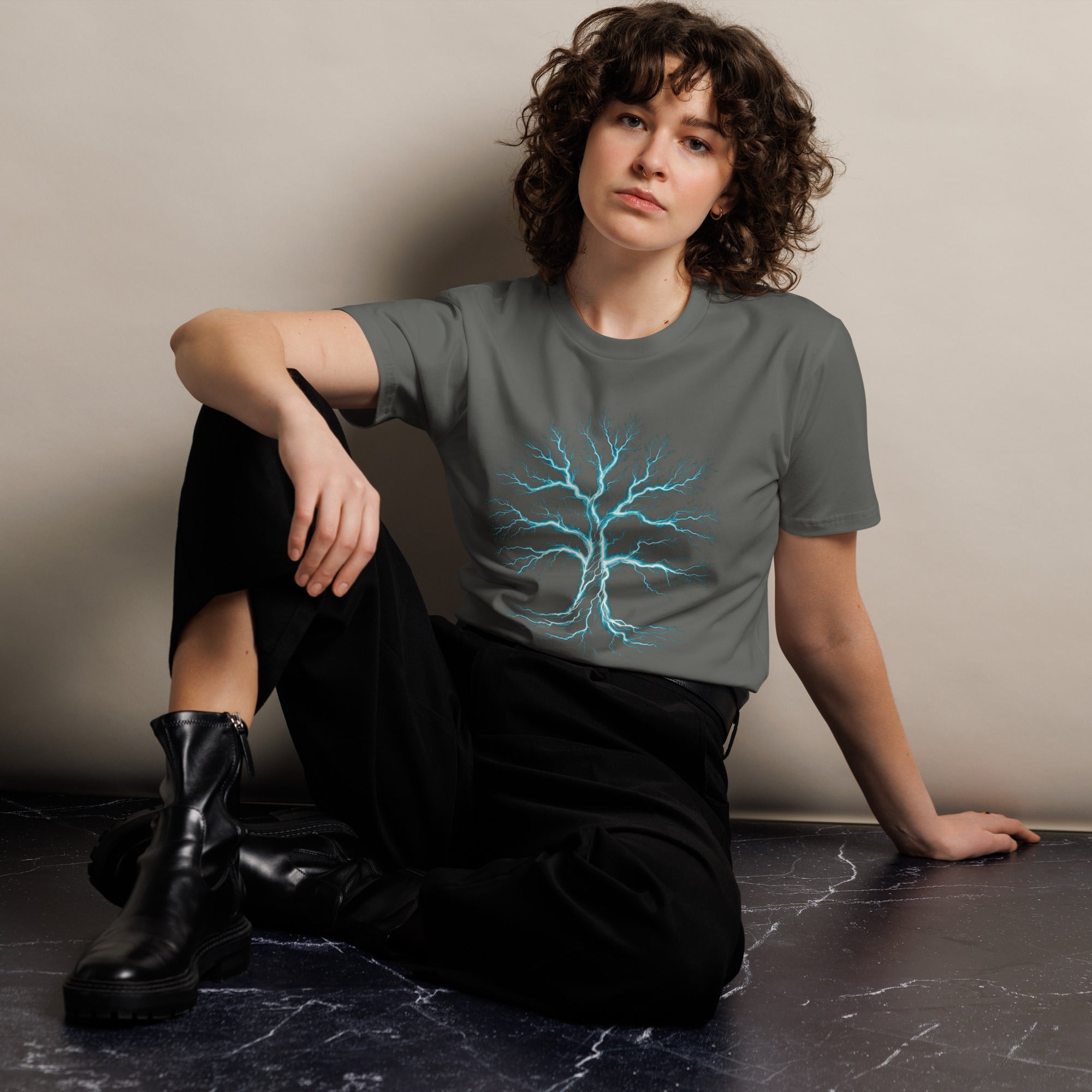 Glowing Mystic Tree of Life Graphic Unisex Premium T-shirt | Gallory Hive