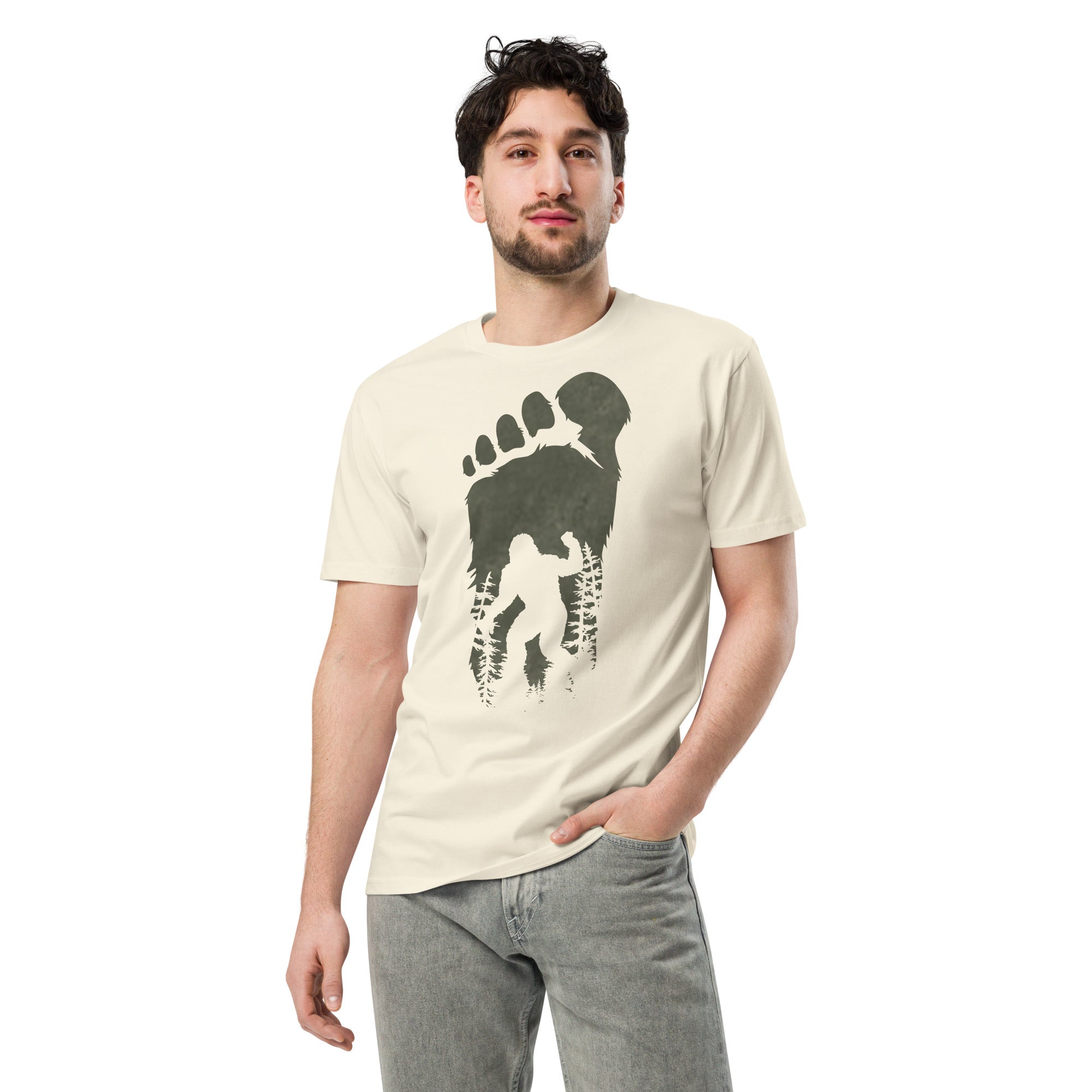 Bigfoot Shadow Art Unisex Graphic T-Shirt | Gallory Hive