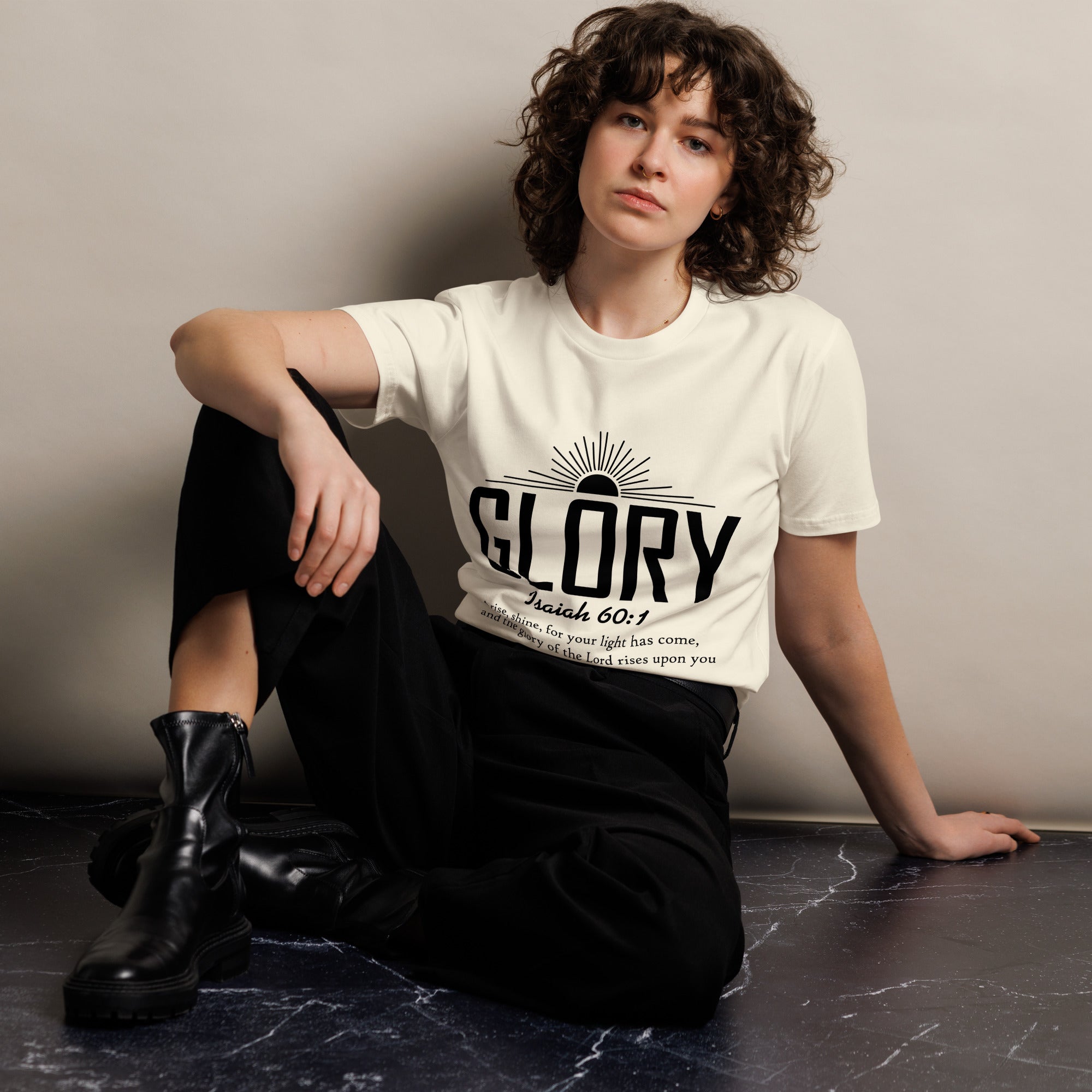 Glory Faith Inspirational Premium Unisex Cotton T-Shirt | Gallory Hive