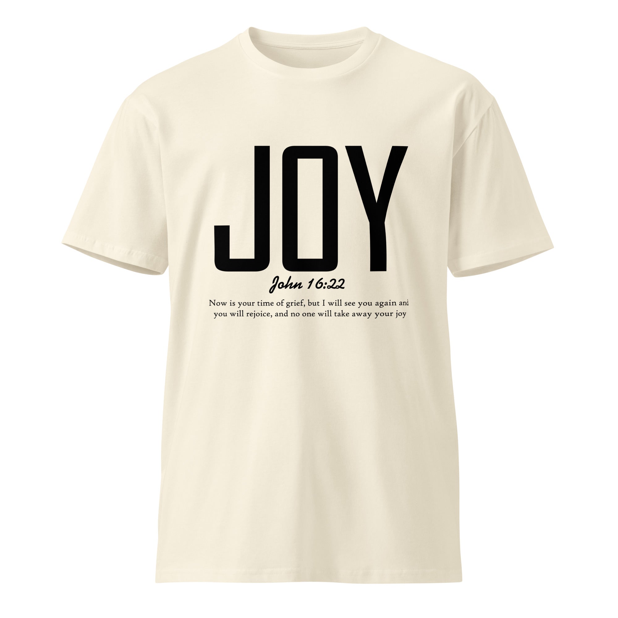 Joy Faith Inspirational Premium Unisex Cotton T-Shirt | Gallory Hive