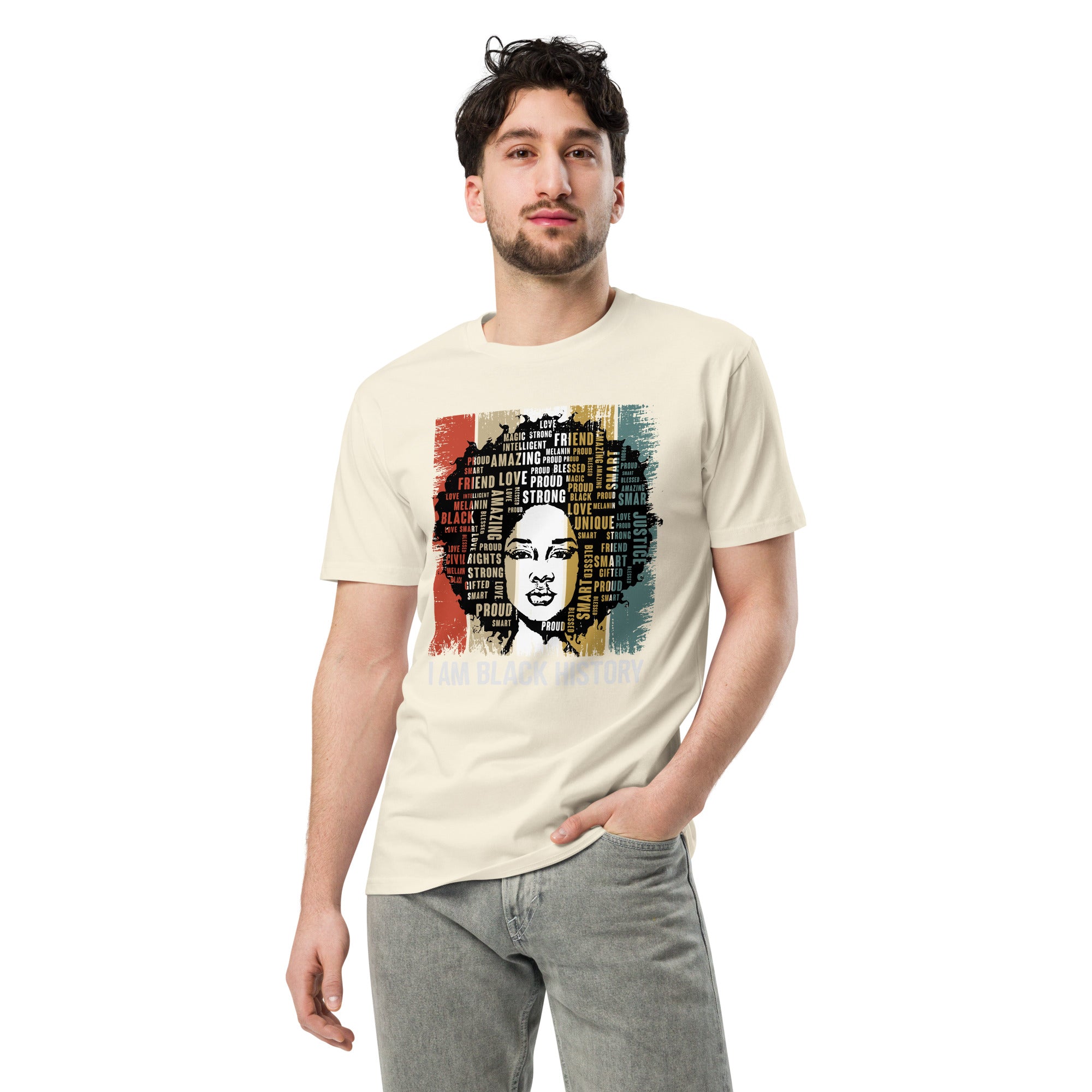 Black History Pride Premium Unisex Cotton T-Shirt | Gallory Hive