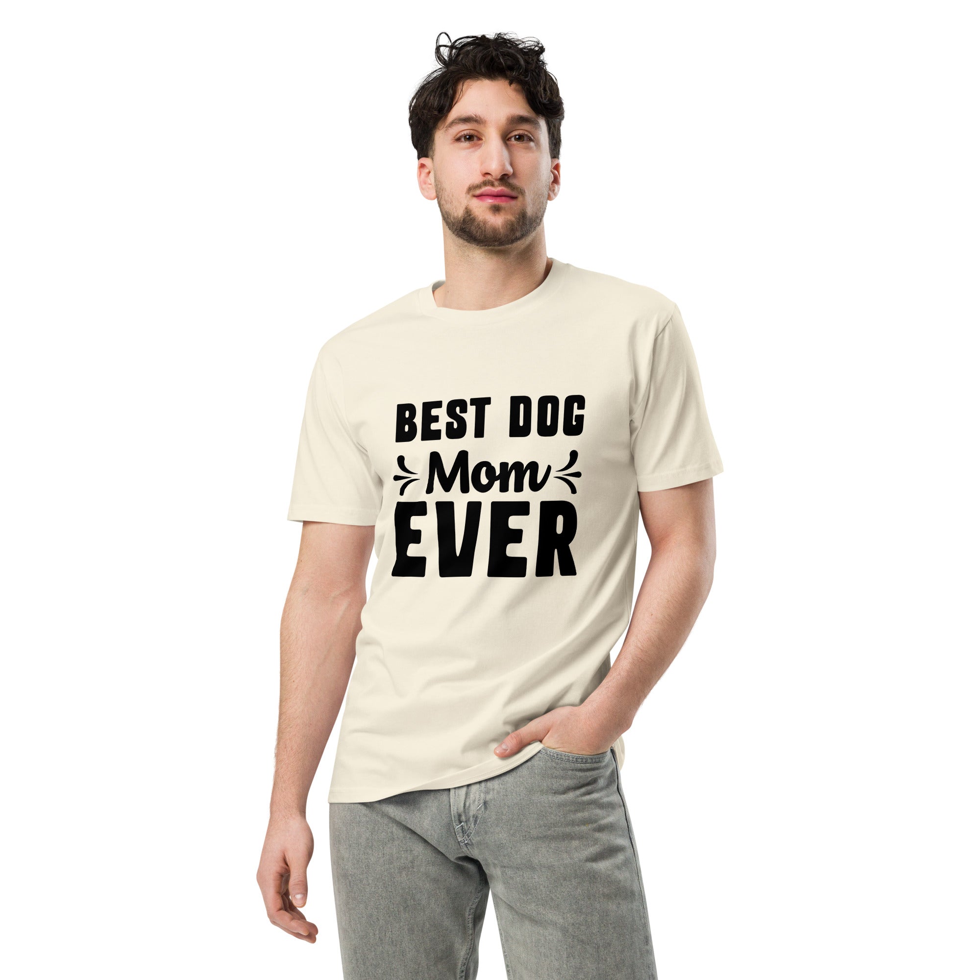 Best Dog Mom Premium Unisex Cotton T-Shirt | Gallory Hive