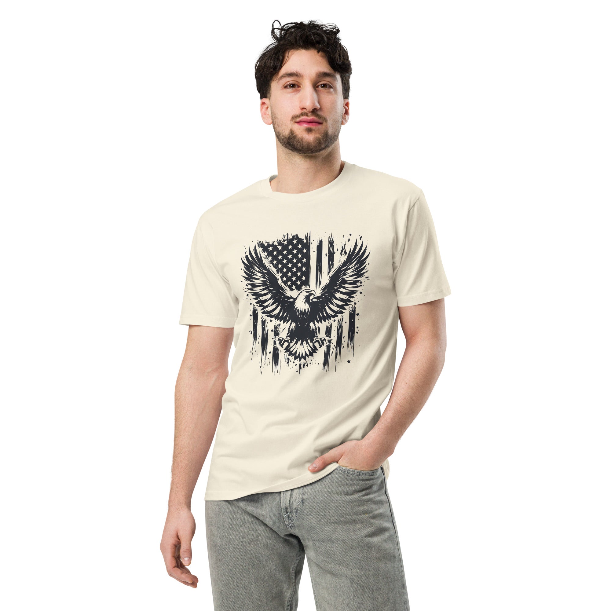 American Eagle Unisex Cotton T-Shirt | Gallory Hive