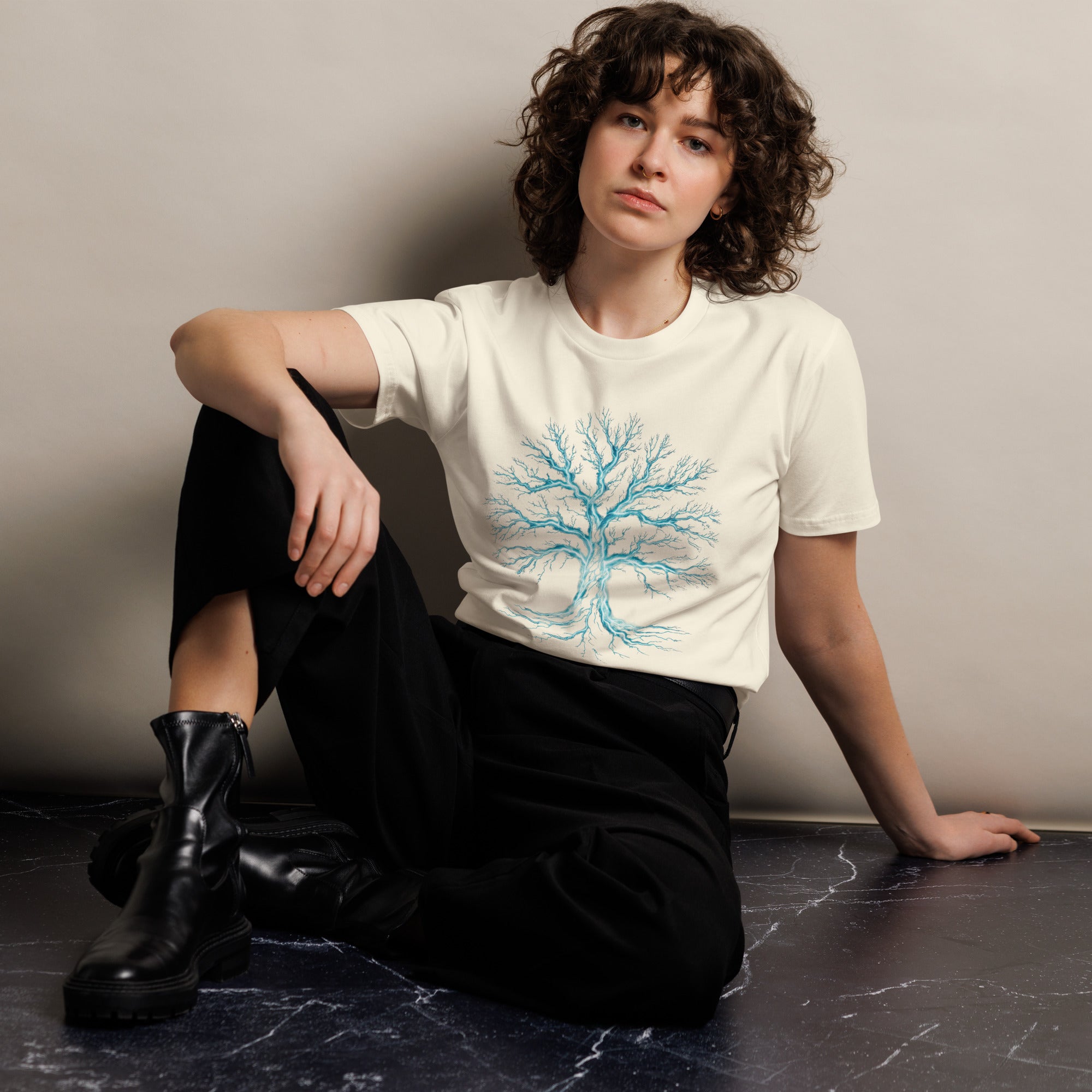 Glowing Mystic Tree of Life Graphic Unisex Premium T-shirt | Gallory Hive