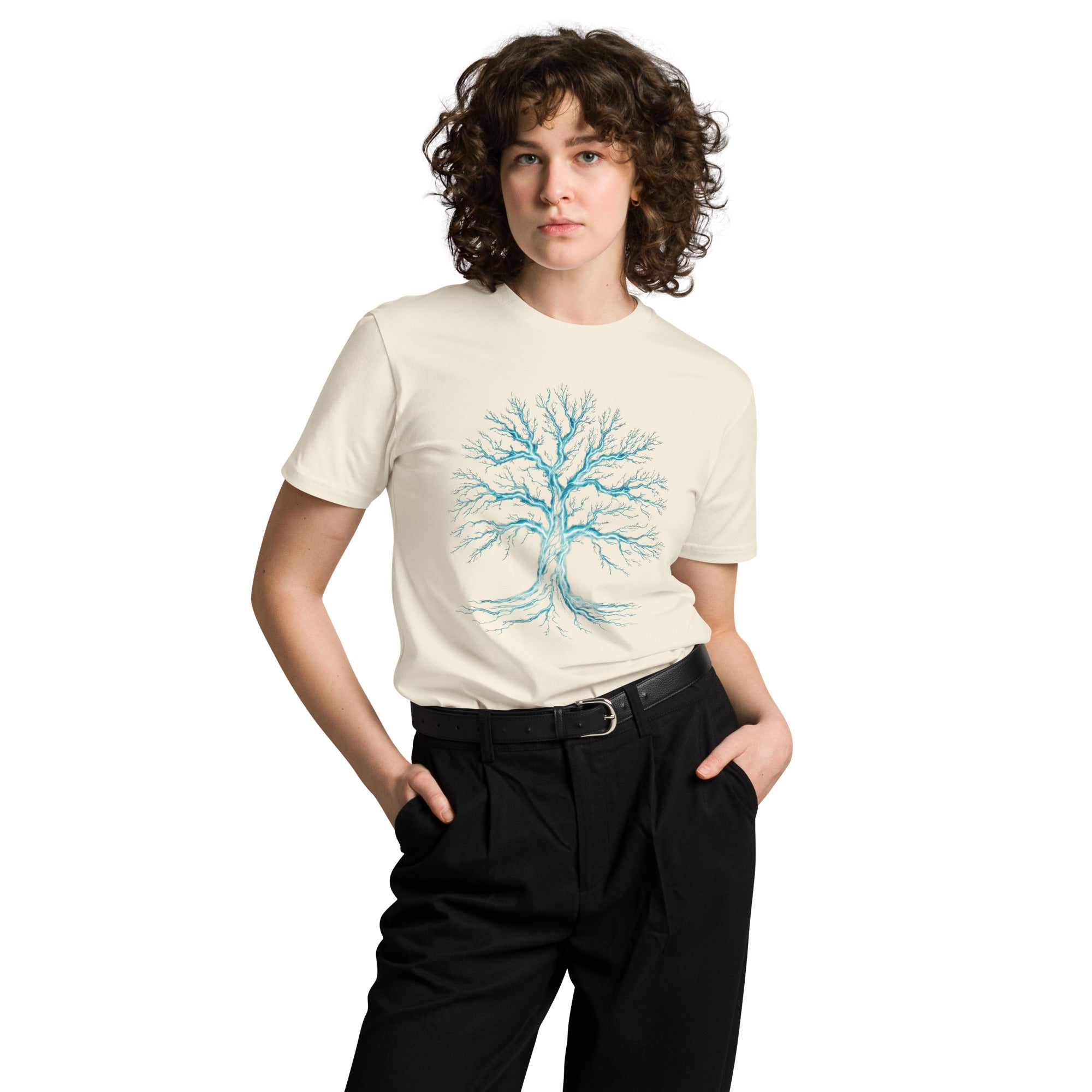 Glowing Mystic Tree of Life Graphic Unisex Premium T-shirt | Gallory Hive