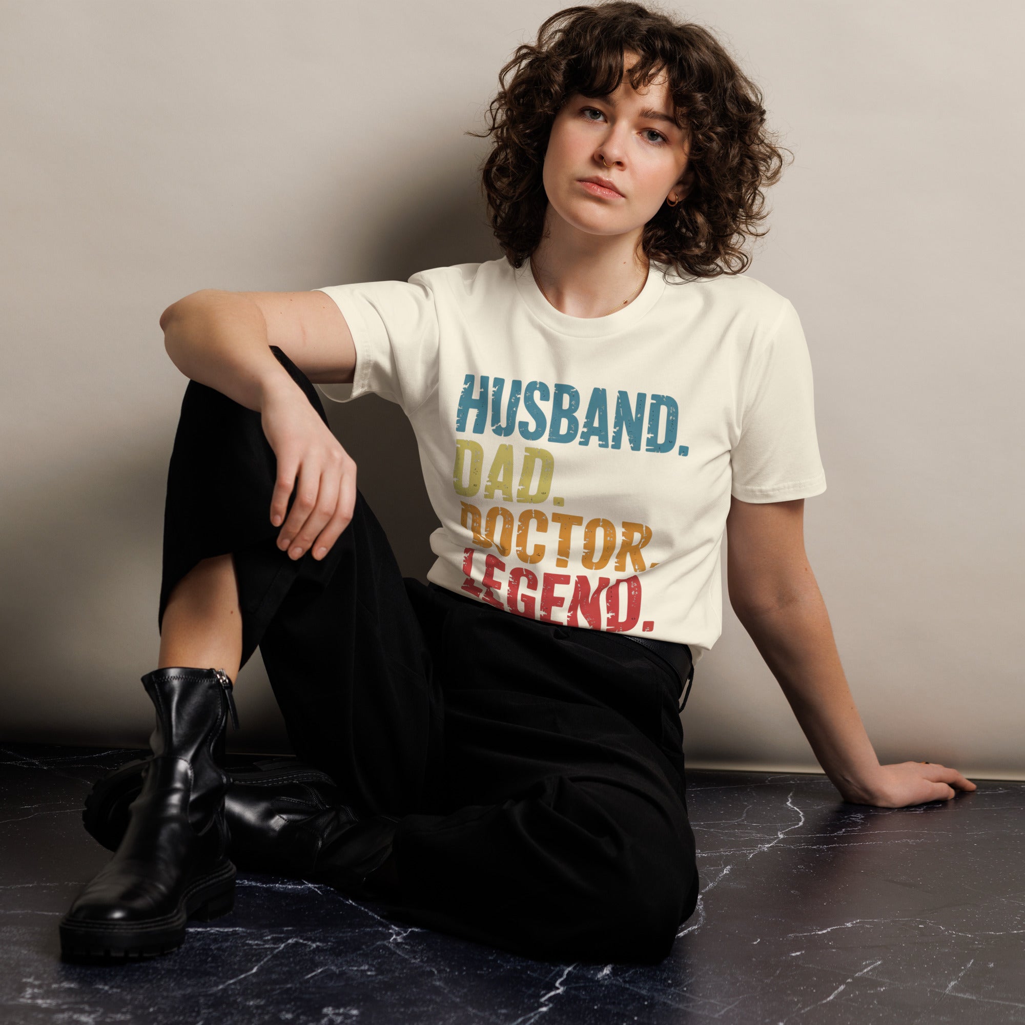 Husband Dad Doctor Legend Funny Doctor Unisex Premium T-Shirt | Gallory Hive