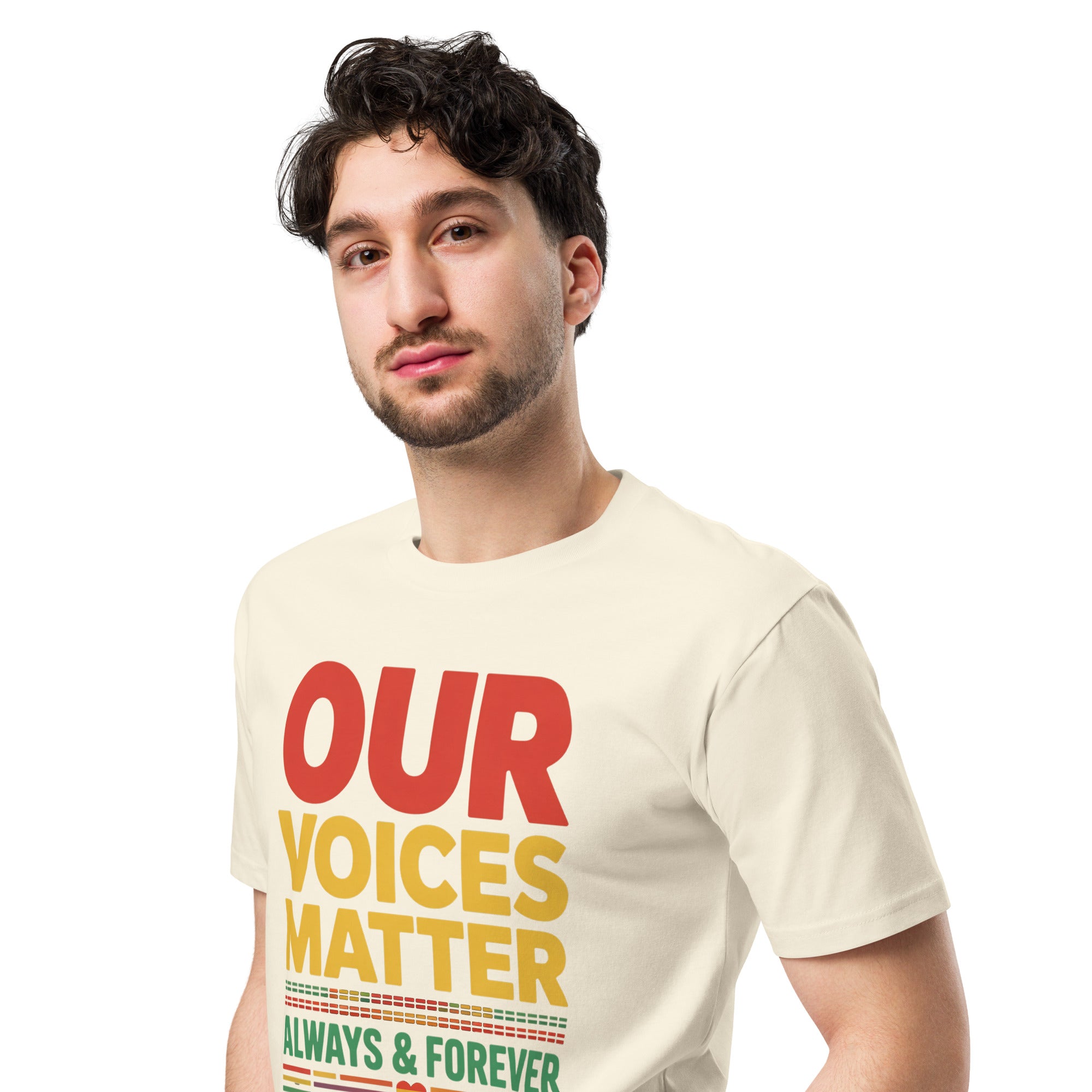 Our Voices Matter Always & Forever Pride Unisex Premium T-shirt | Gallory Hive
