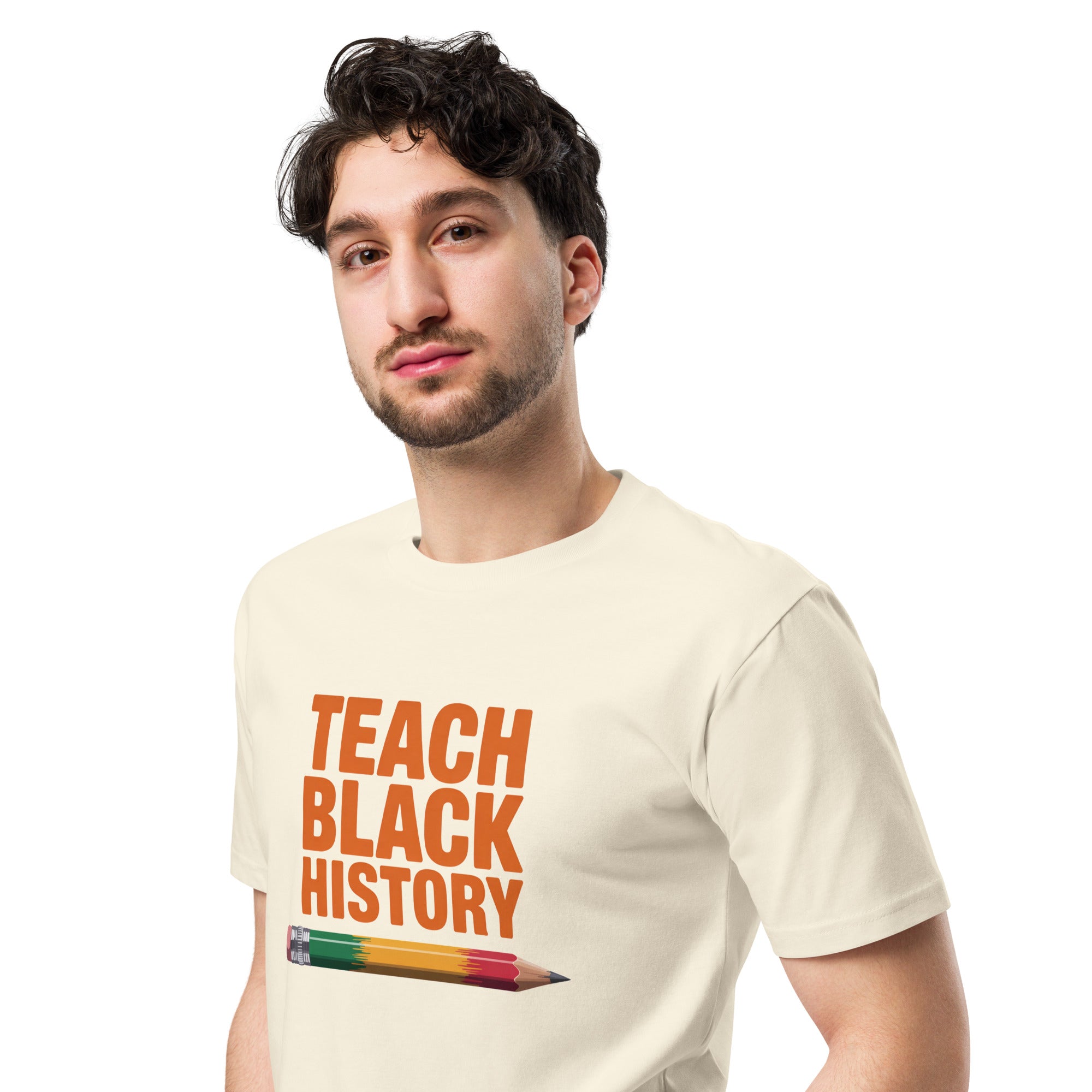 Teach Black History Teacher Pride Graphic Unisex Premium T-shirt | Gallory Hive