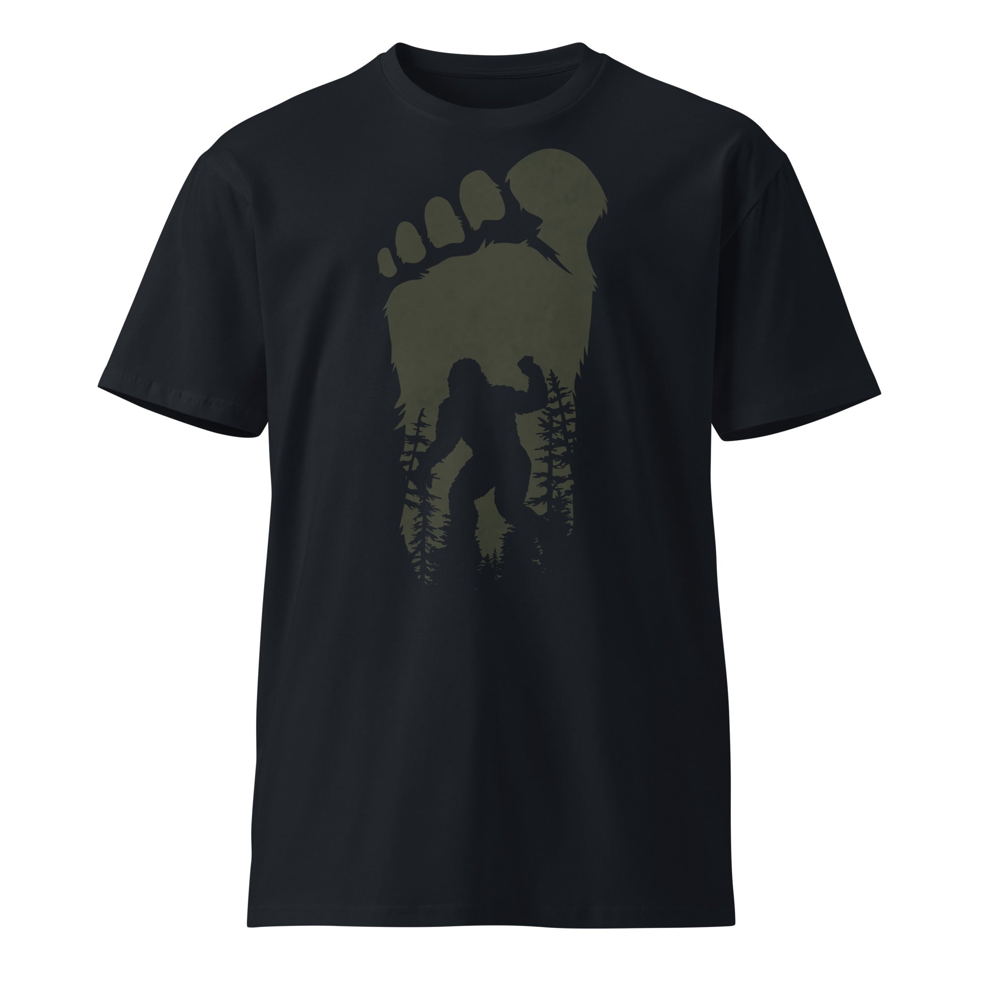 Bigfoot Shadow Art Unisex Graphic T-Shirt | Gallory Hive