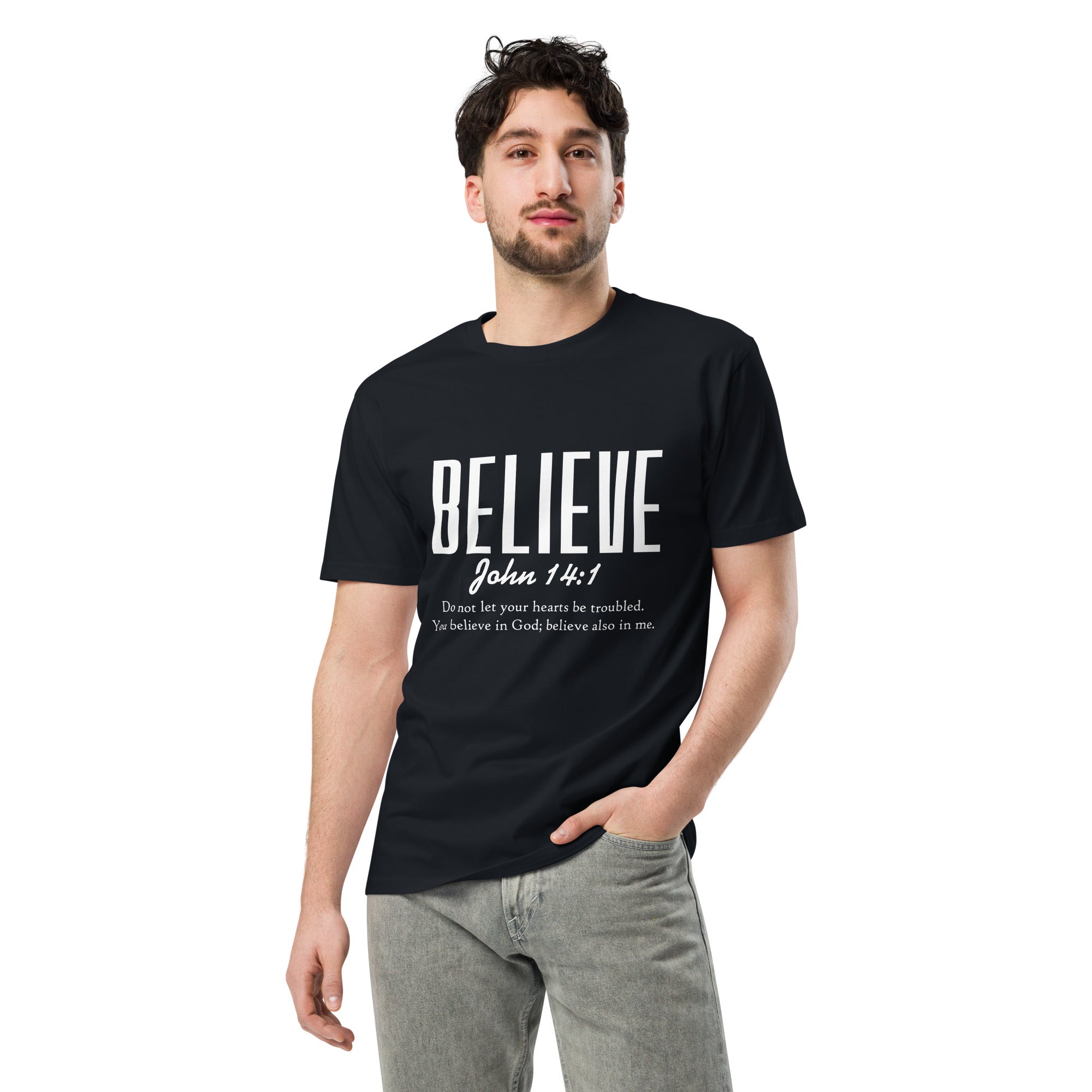 Believe Inspirational Unisex Premium Cotton T-Shirt | Gallory Hive