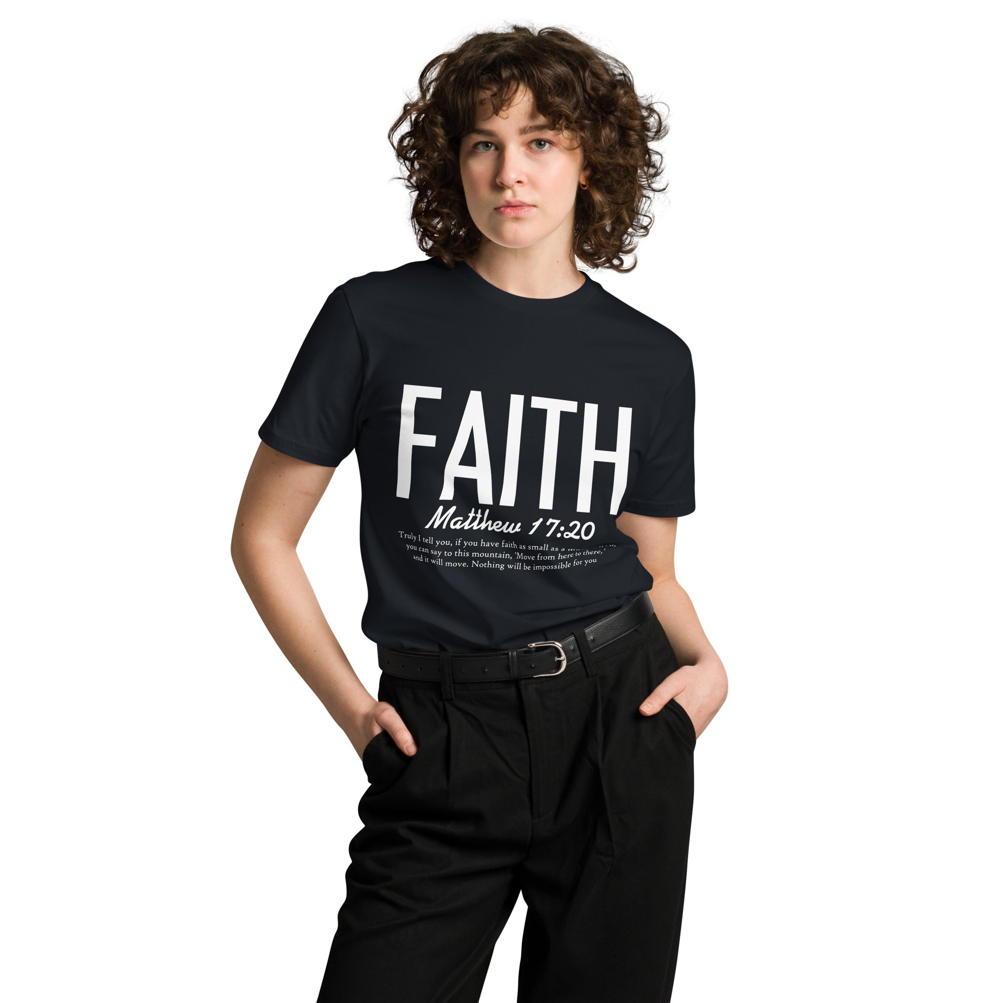 Faith Inspirational Premium Unisex Cotton T-Shirt | Gallory Hive
