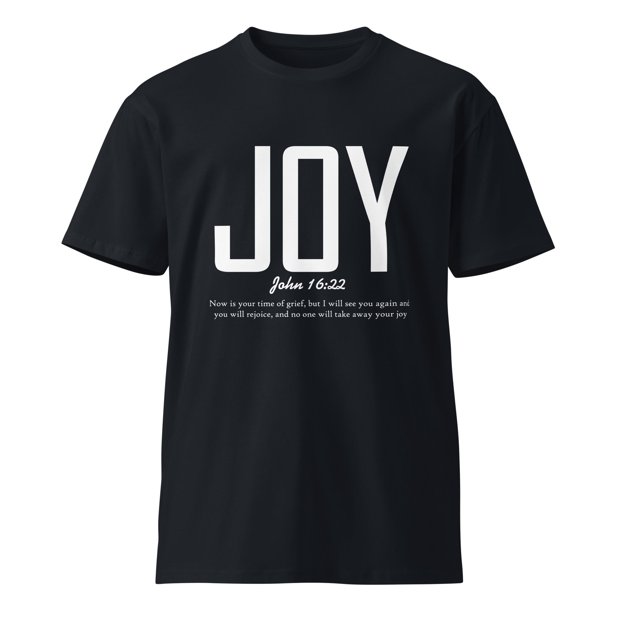 Joy Faith Inspirational Premium Unisex Cotton T-Shirt | Gallory Hive